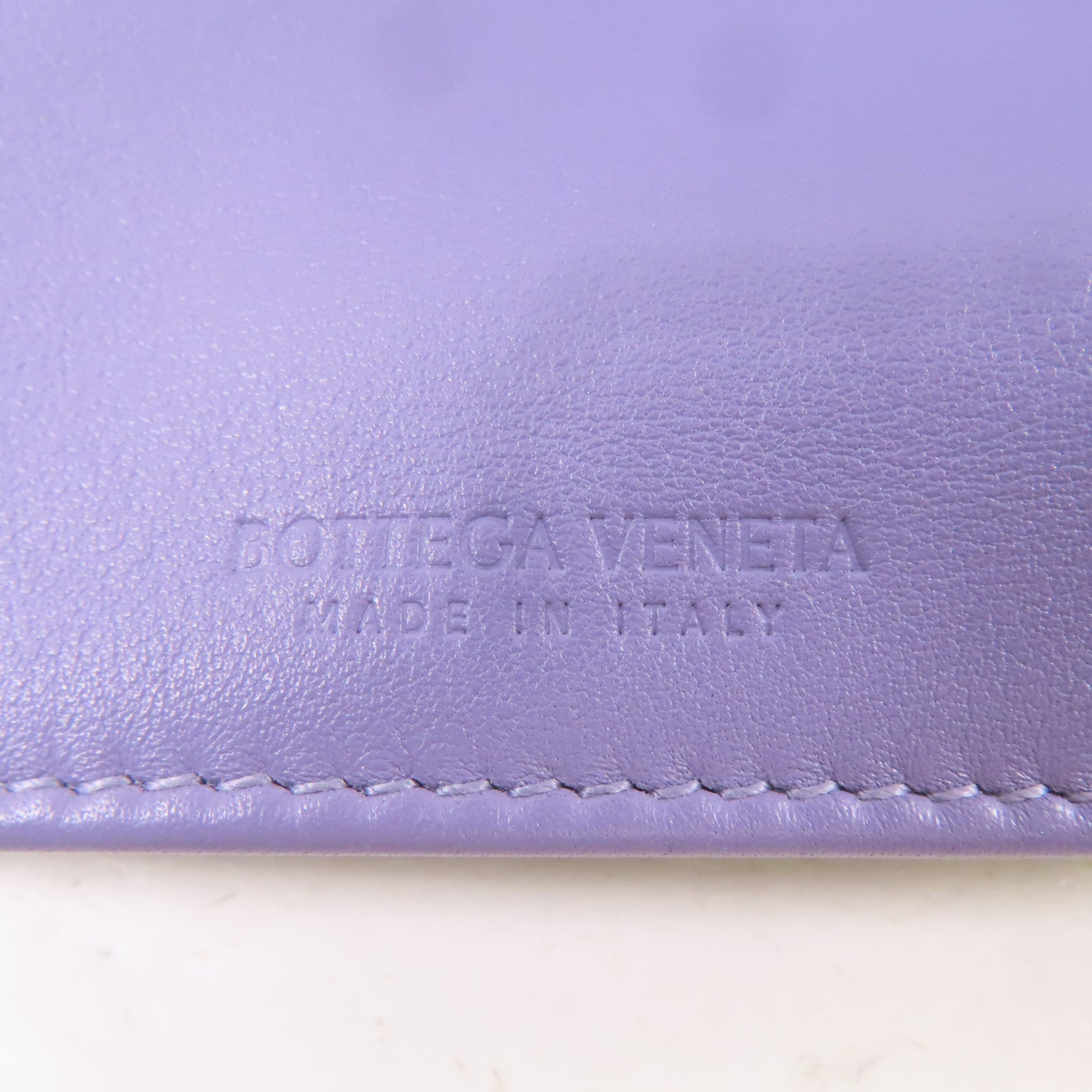 BOTTEGA VENETA 牛皮皮革Twist Mini銀扣手挽袋紫色