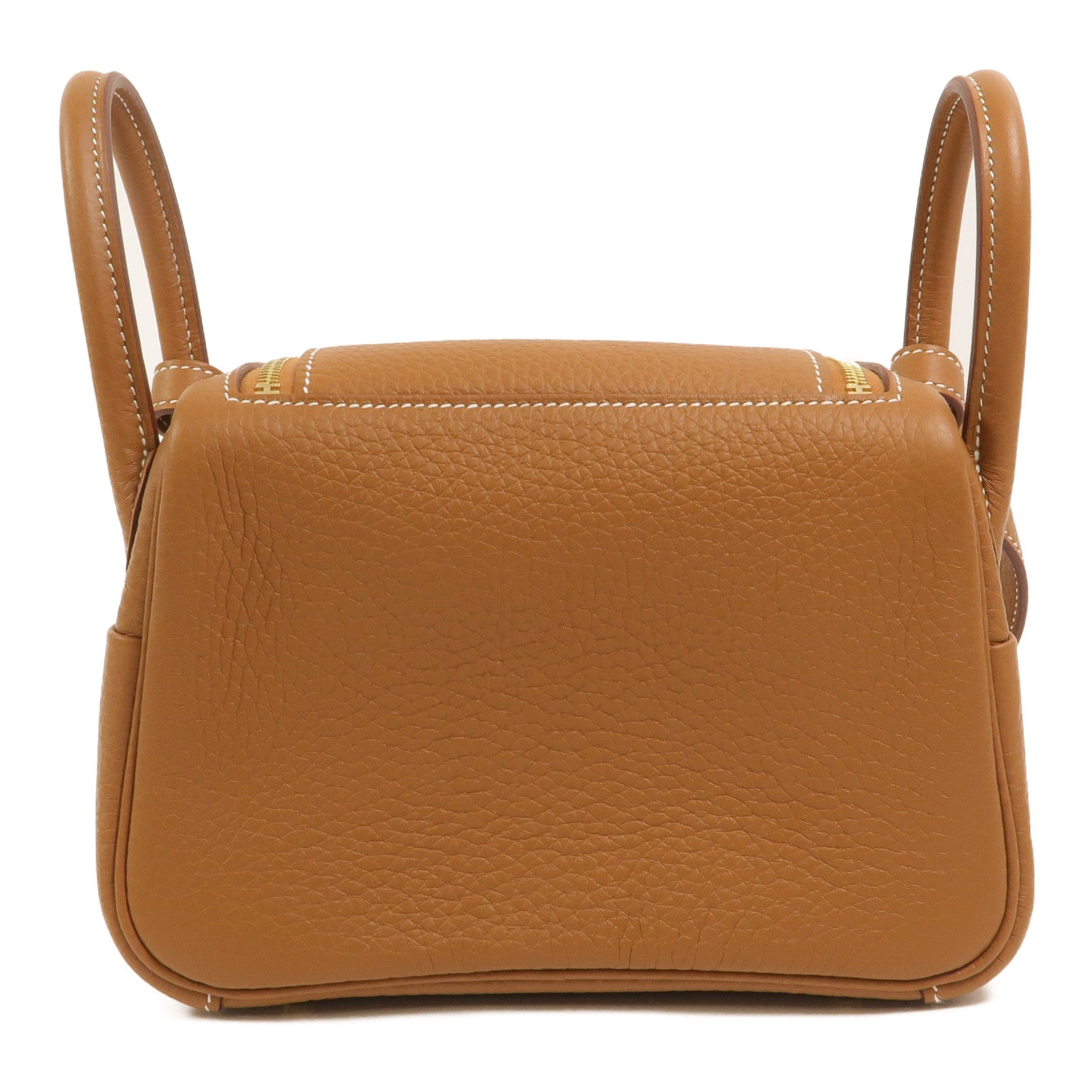 HERMES Clemence皮革Mini Lindy金扣手挽肩背兩用袋