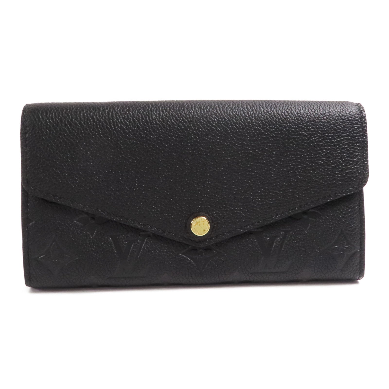 LOUIS VUITTON Monogram Empreinte Sarah Long Wallet金扣長錢包