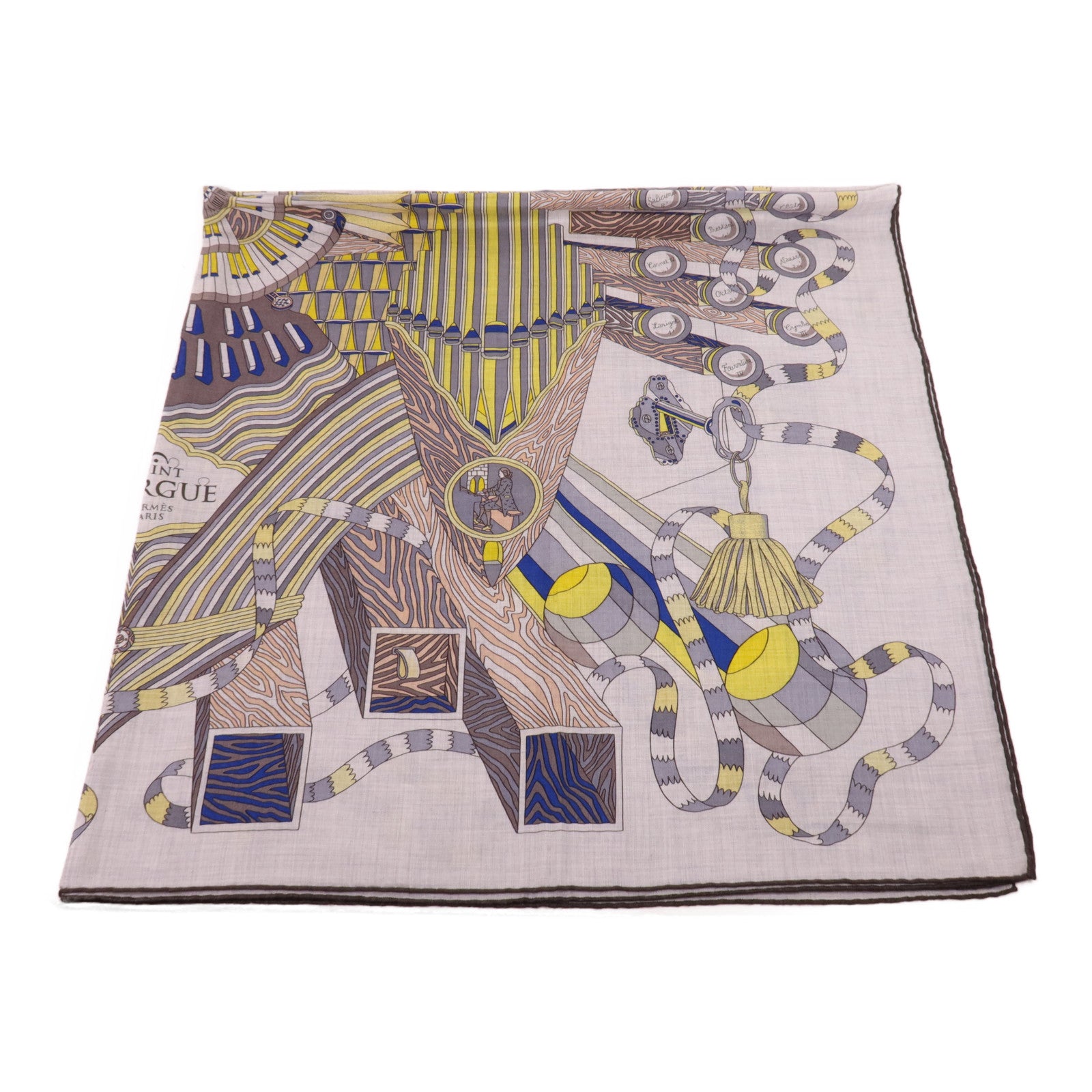 HERMES 羊絨/絲質Scarf圍巾