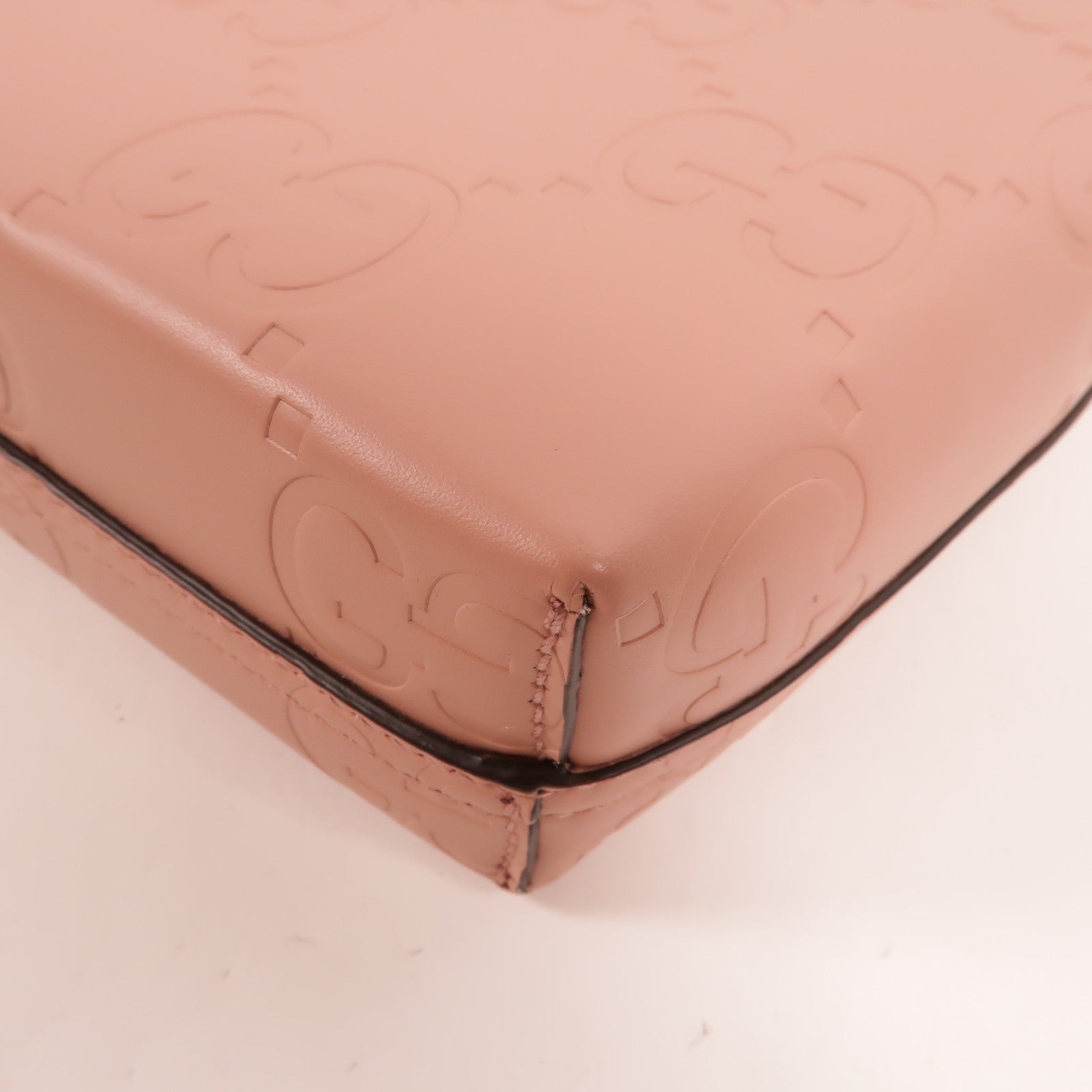 GUCCI 牛皮皮革GG Leather Super Mini To Bag手挽肩背兩用袋