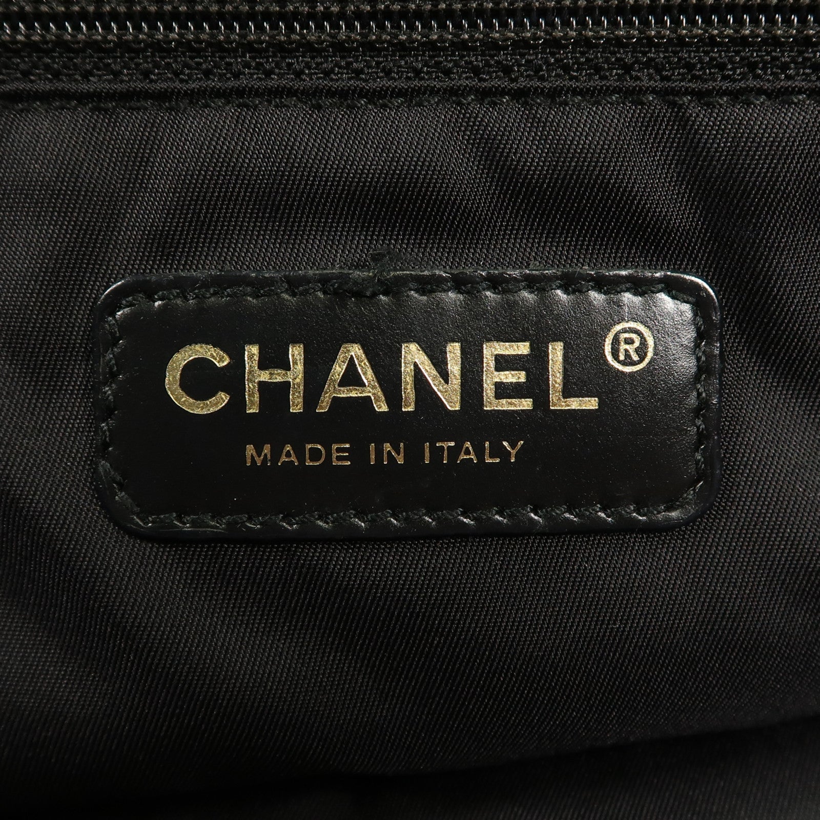 CHANEL CC GHW New Travel Line Tote Bag Nylon Black