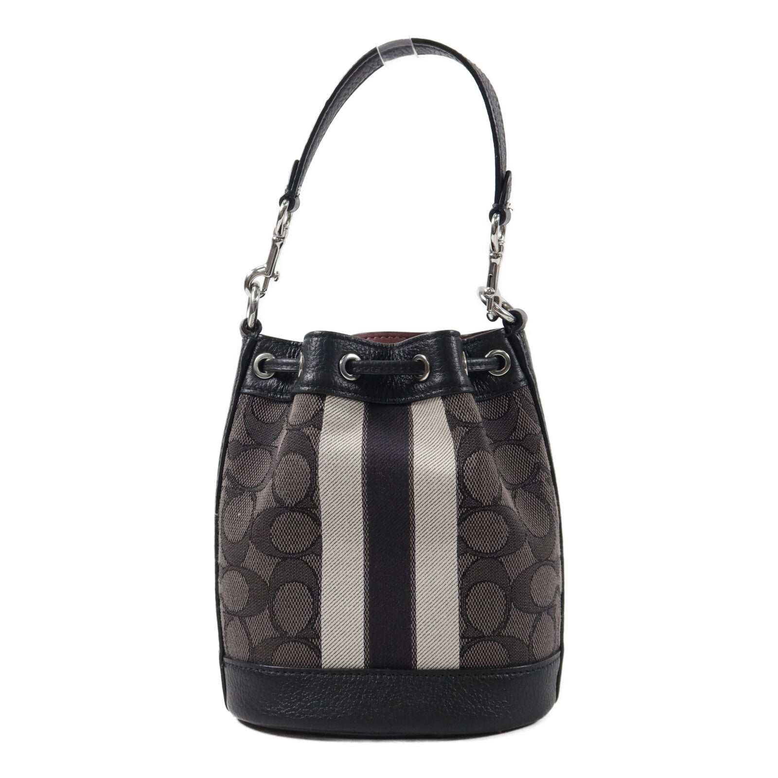 COACH 帆布Mini Dempsey Bucket Bag手挽肩背兩用袋