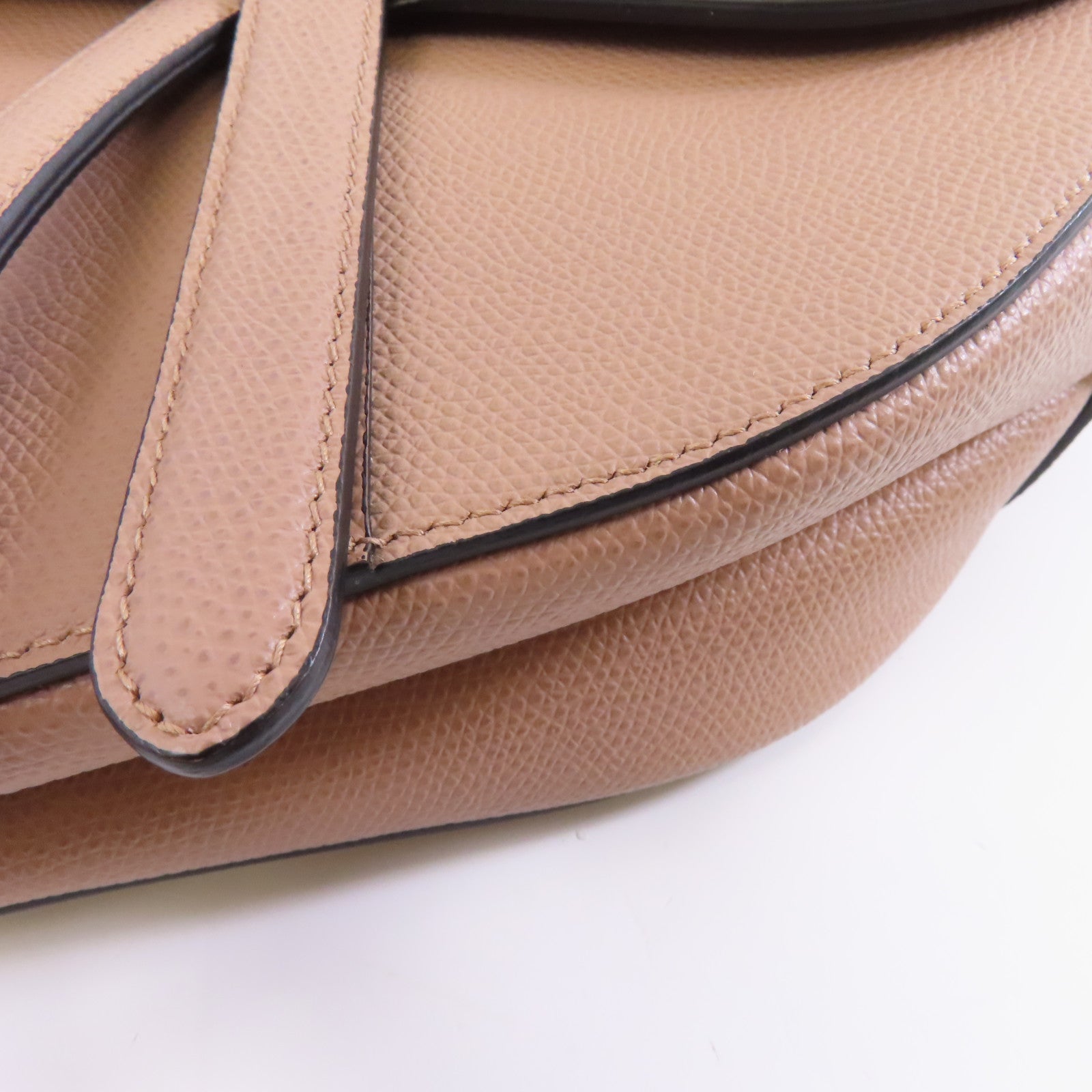 Dior 牛皮皮革Saddle Bag金扣肩背袋粉紅色