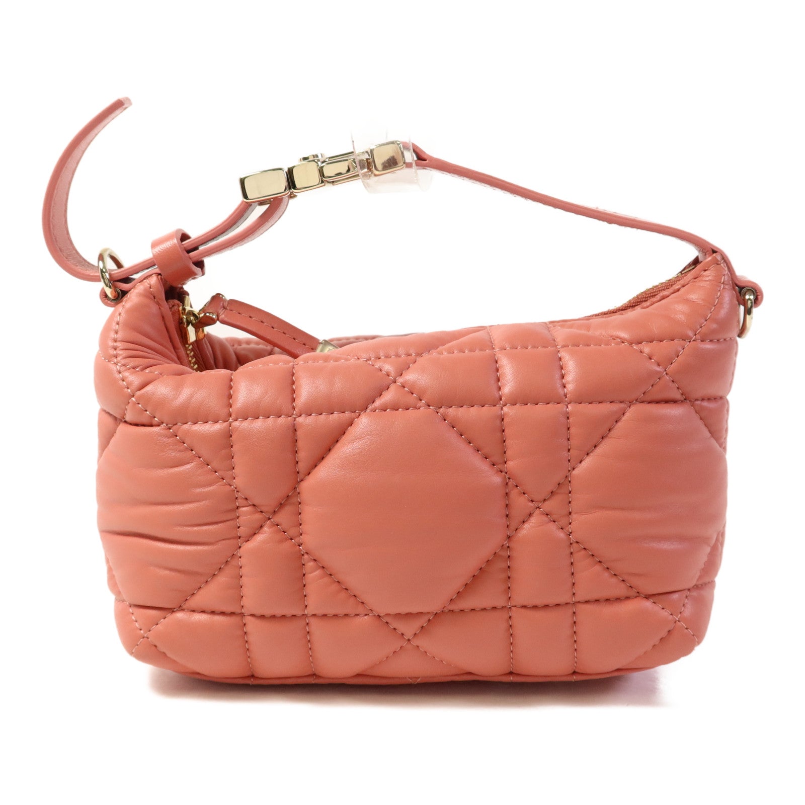 Dior 羊皮皮革Travel Nomad Pouch Small金扣手挽袋