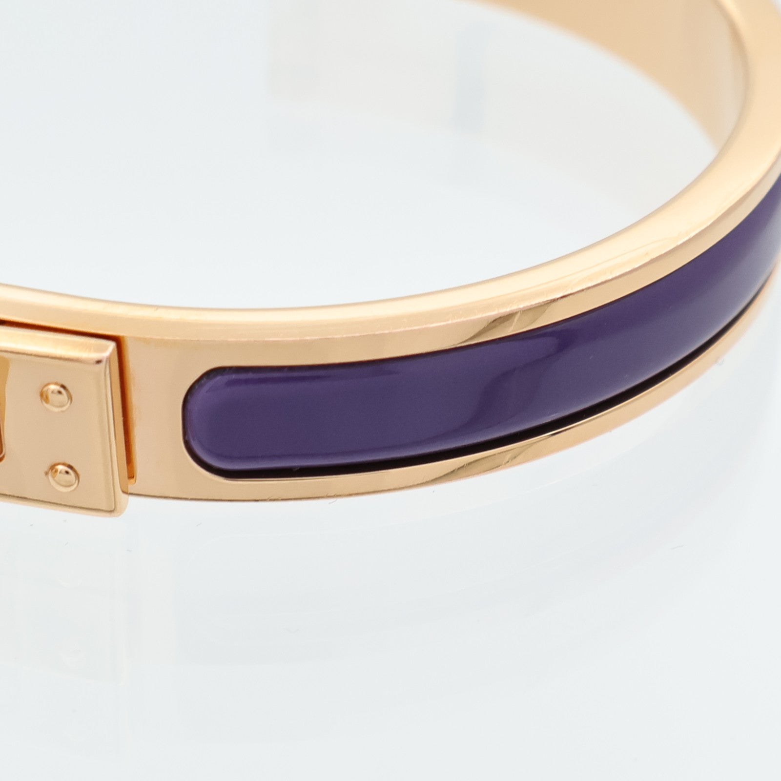HERMES 金屬/琺瑯Mini Clic Kelly手鐲