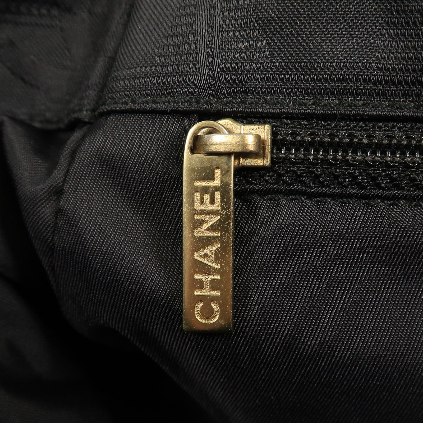 CHANEL CC GHW New Travel Line Tote Bag Nylon Black