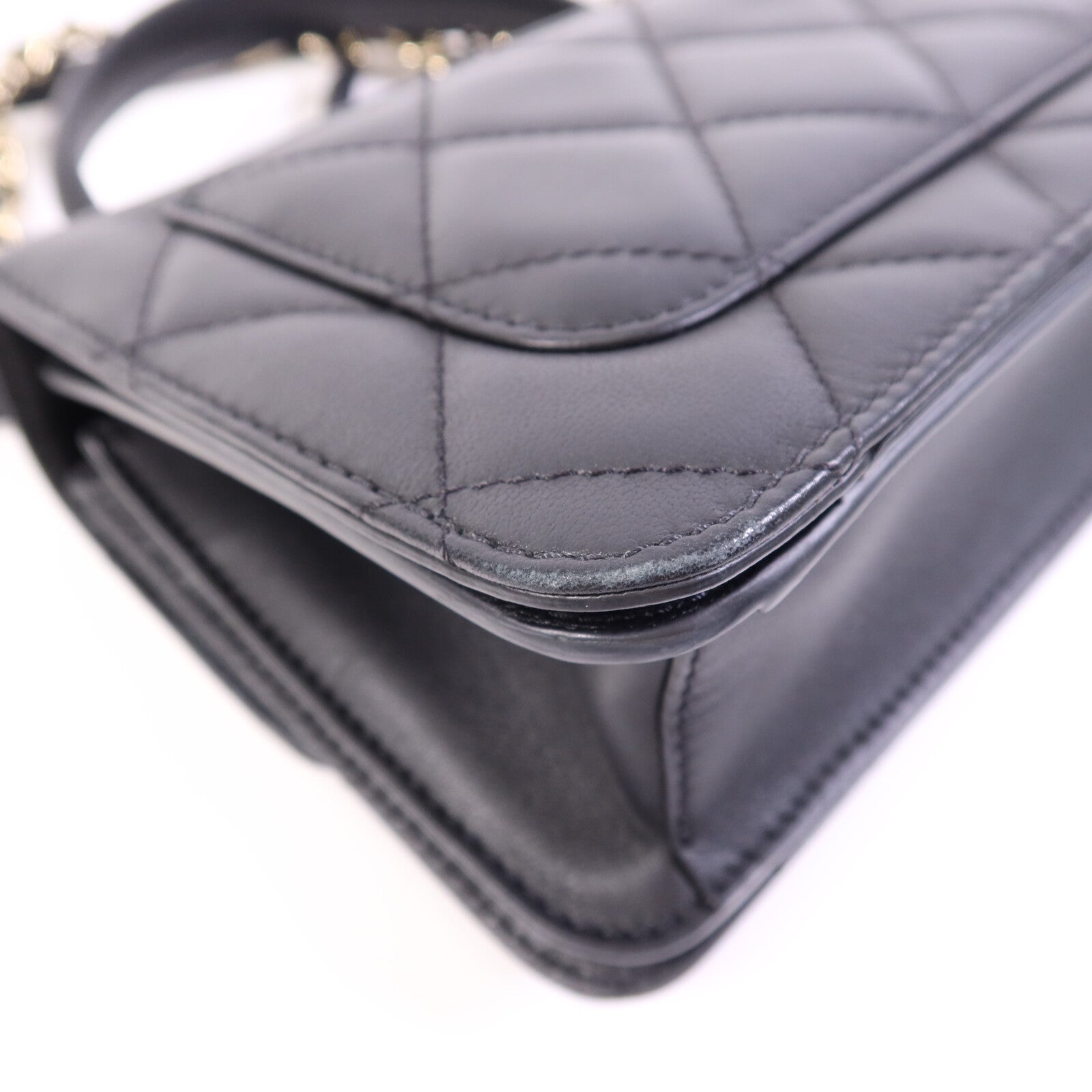 CHANEL 牛皮皮革2 Way Shoulder Bag金扣鏈帶肩背袋