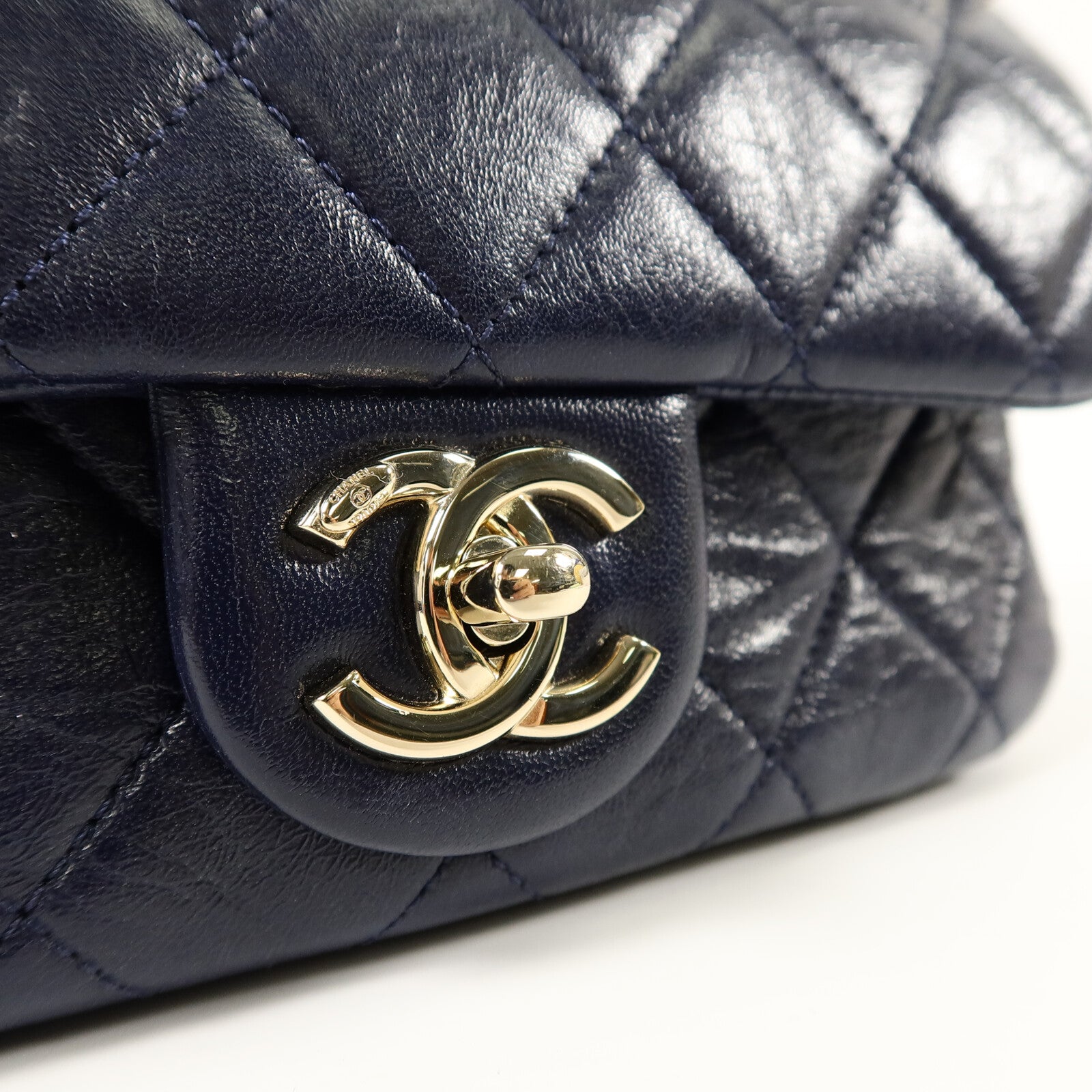 CHANEL Python/羊皮皮革Classic Frame Flap Bag鏈帶肩背袋
