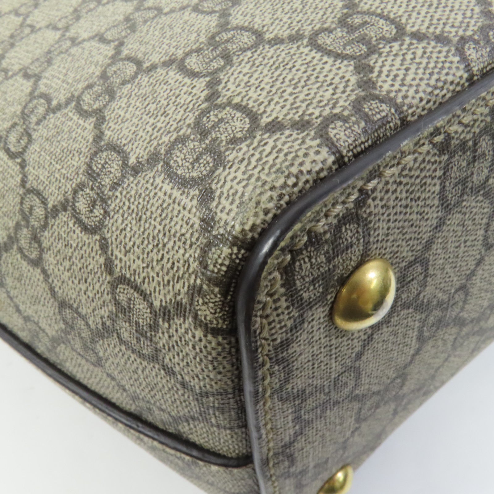 GUCCI 塗層帆布GG Supreme金扣肩背袋
