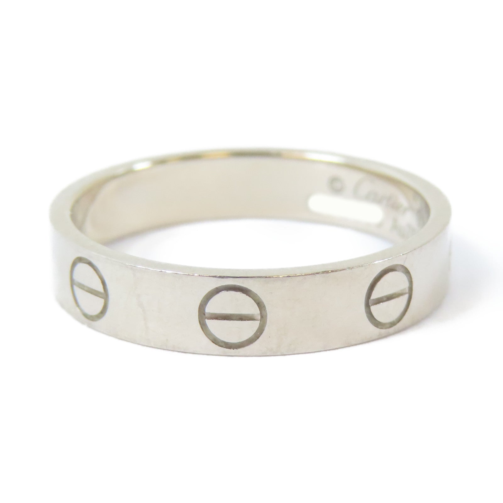 CARTIER 18K白金Love Ring戒指Cartier#51/US#5.5
