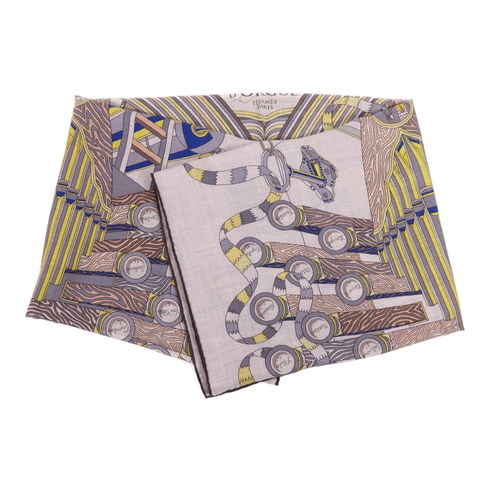 HERMES 羊絨/絲質Scarf圍巾