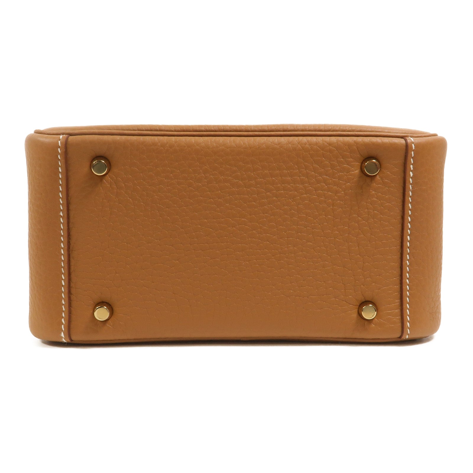 HERMES Clemence皮革Mini Lindy金扣手挽肩背兩用袋