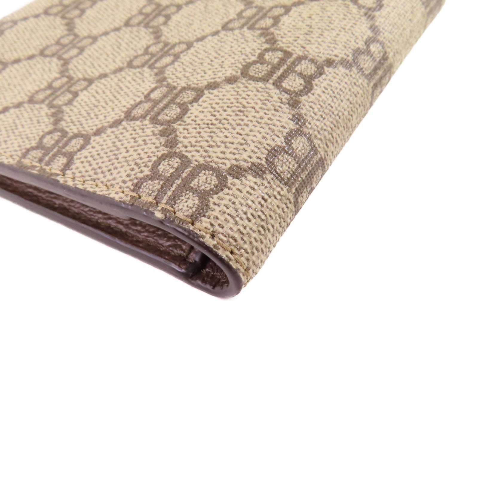 BALENCIAGA 塗層帆布Balenciaga x Gucci Folded Wallet短錢包啡色
