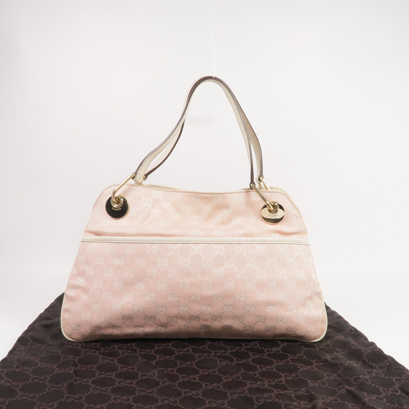 GUCCI 帆布Shoulder Bag金扣肩背袋