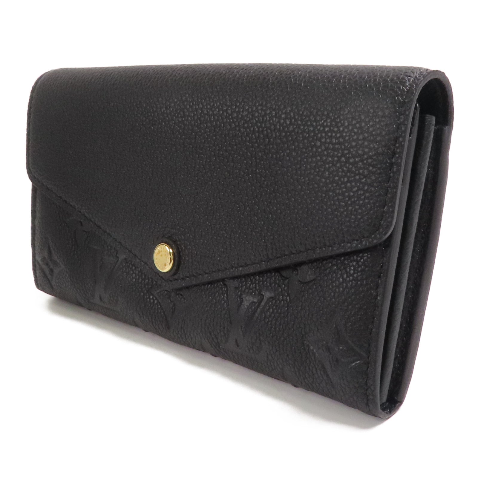 LOUIS VUITTON Monogram Empreinte Sarah Long Wallet金扣長錢包