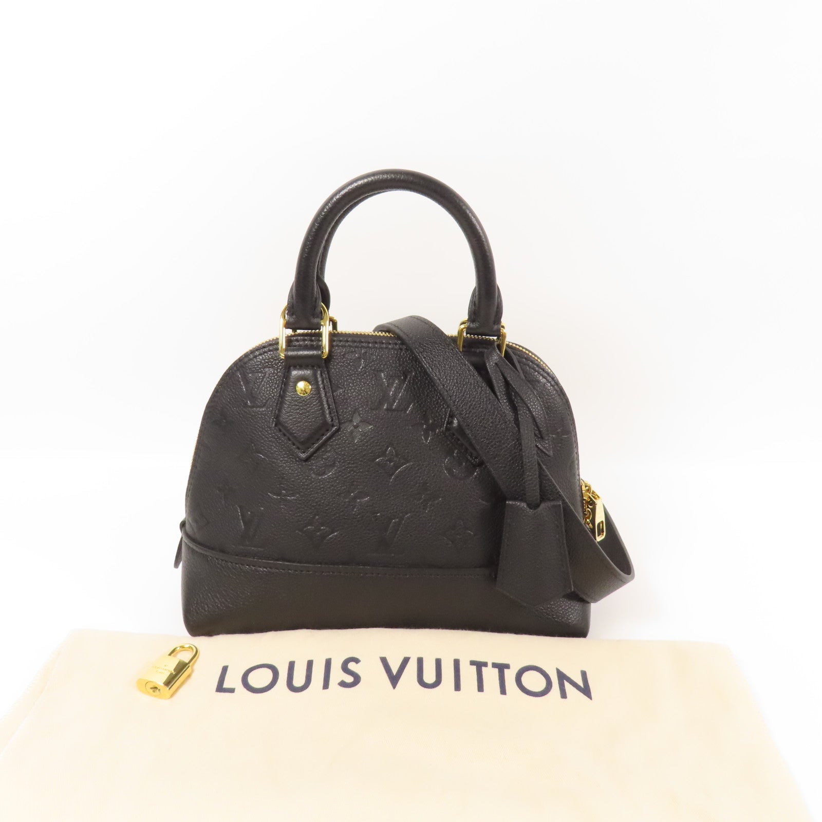 LOUIS VUITTON 牛皮皮革Alma BB金扣手挽肩背兩用袋