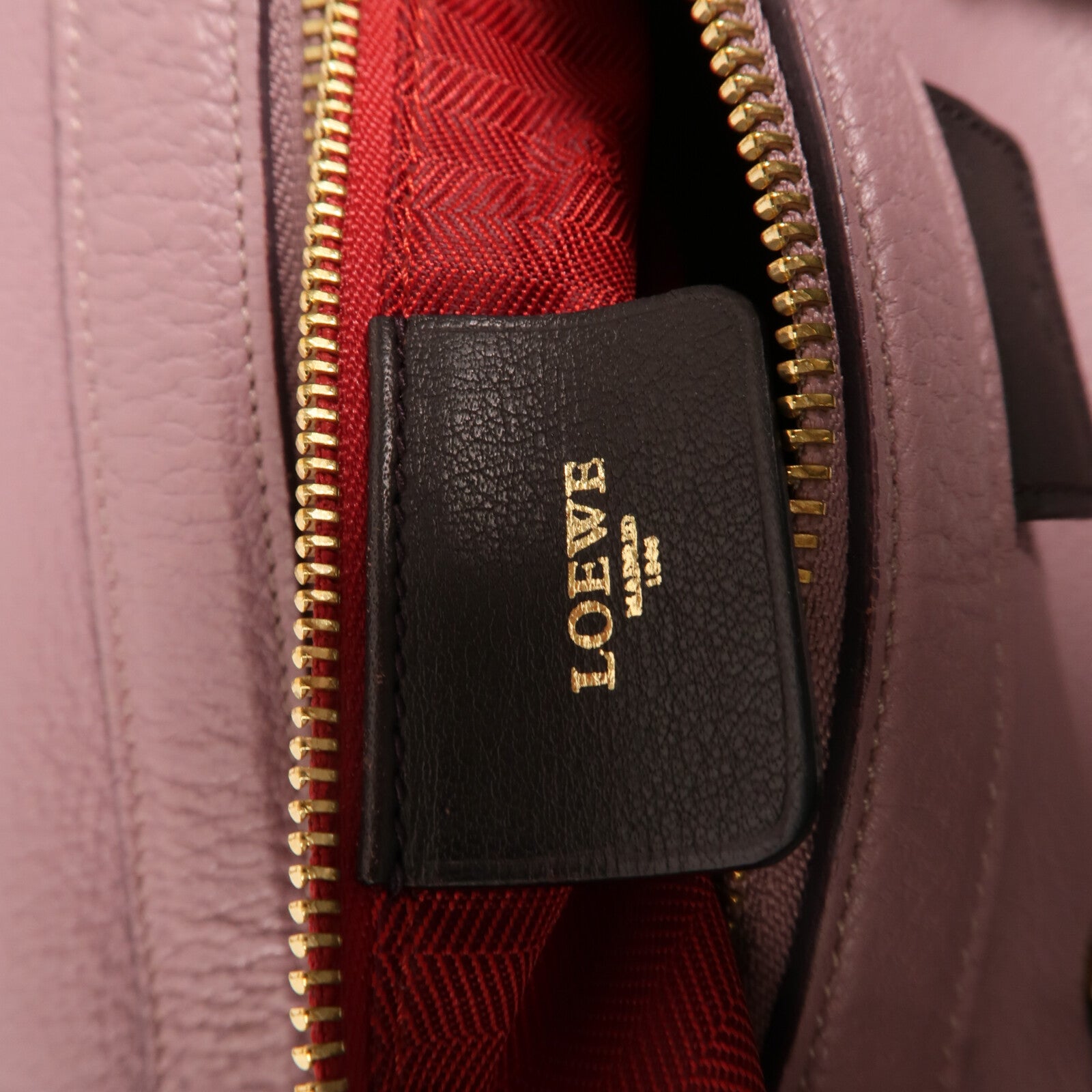 LOEWE 牛皮皮革Fusta金扣手挽肩背兩用袋