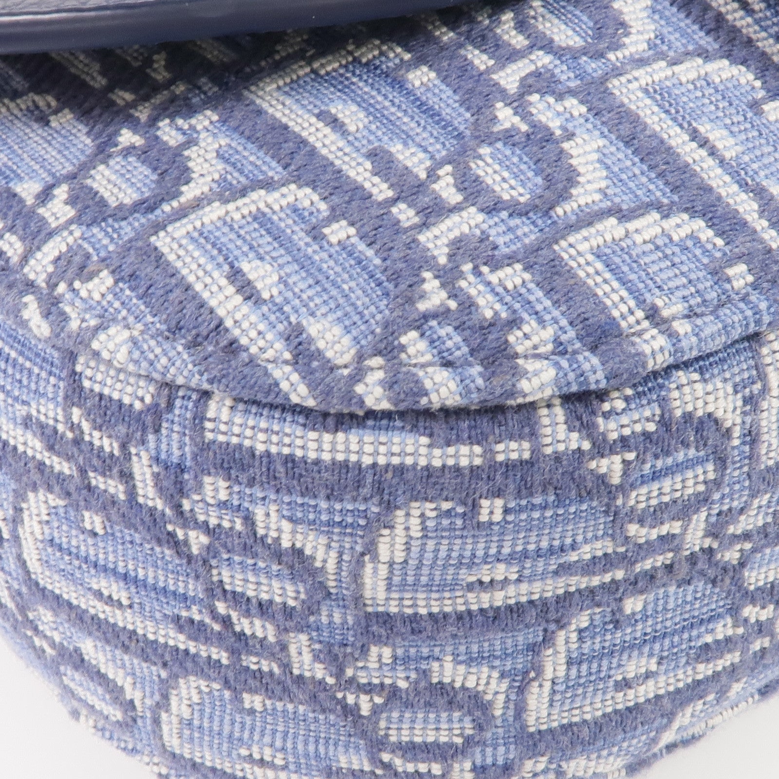 Dior 帆布/牛皮皮革Mini Saddle Messenger Bag金扣肩背袋