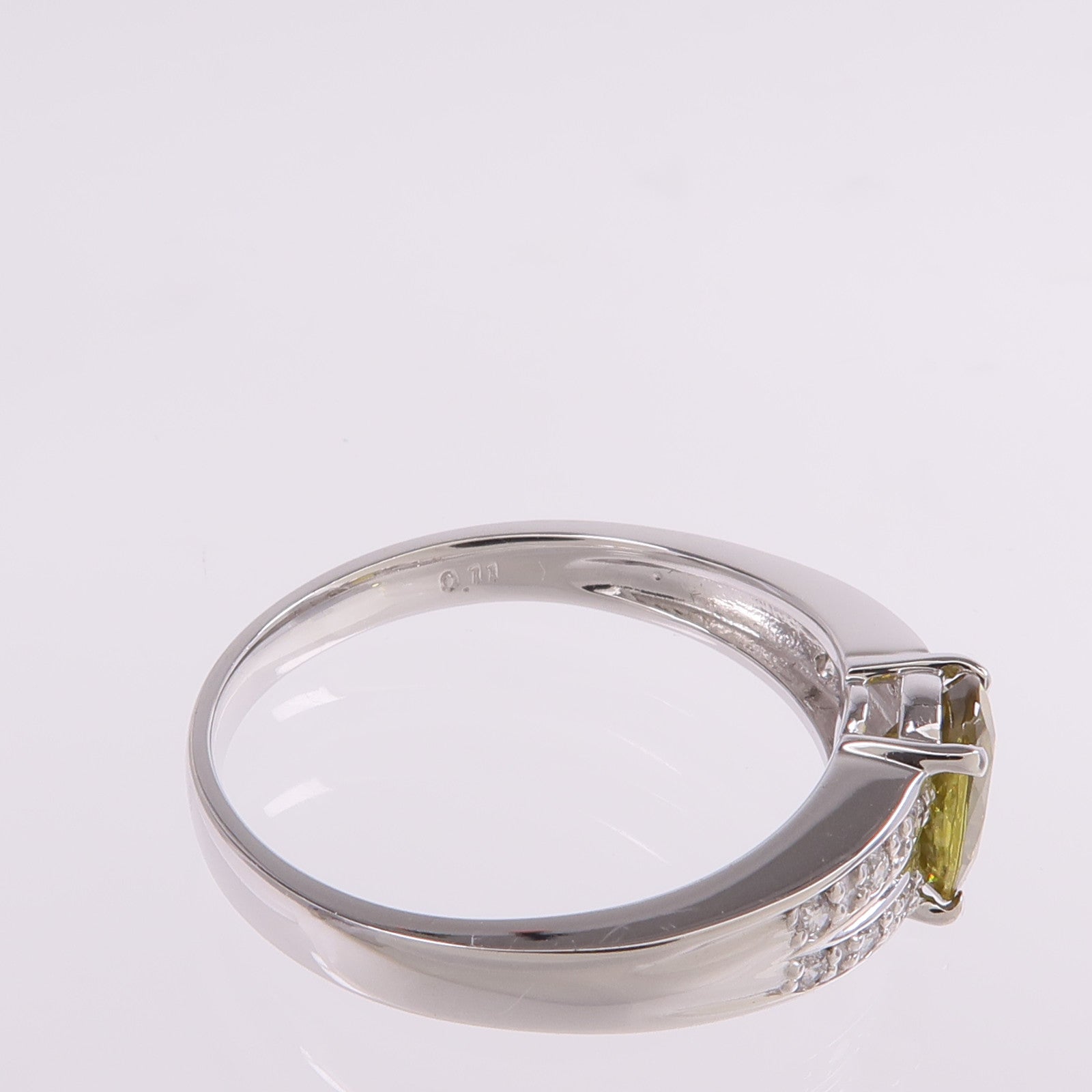JEWELRY 18K白金Sphene Diamond Ring榍/鑽石戒指US#7.5