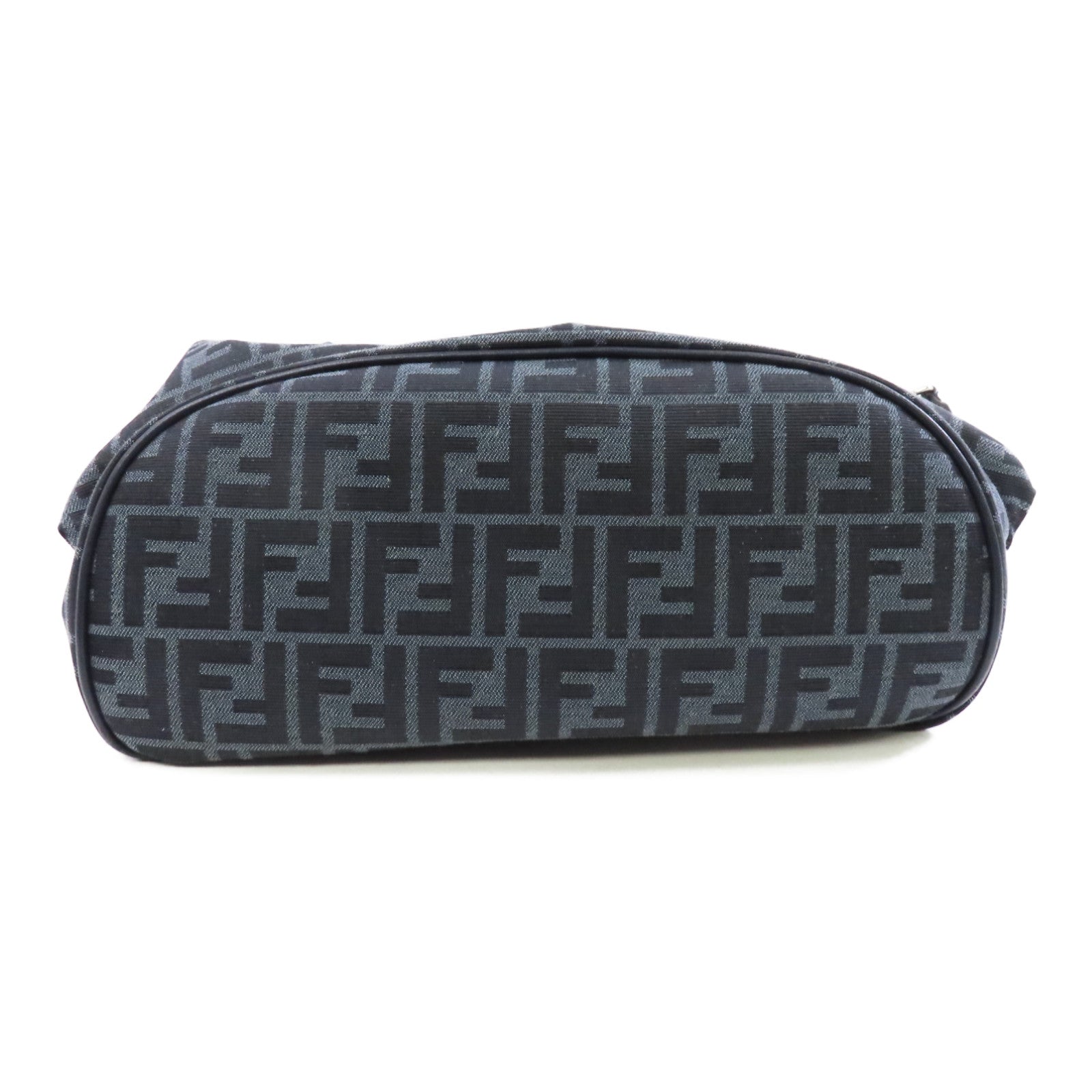 FENDI 帆布Backpack銀扣背包藍色