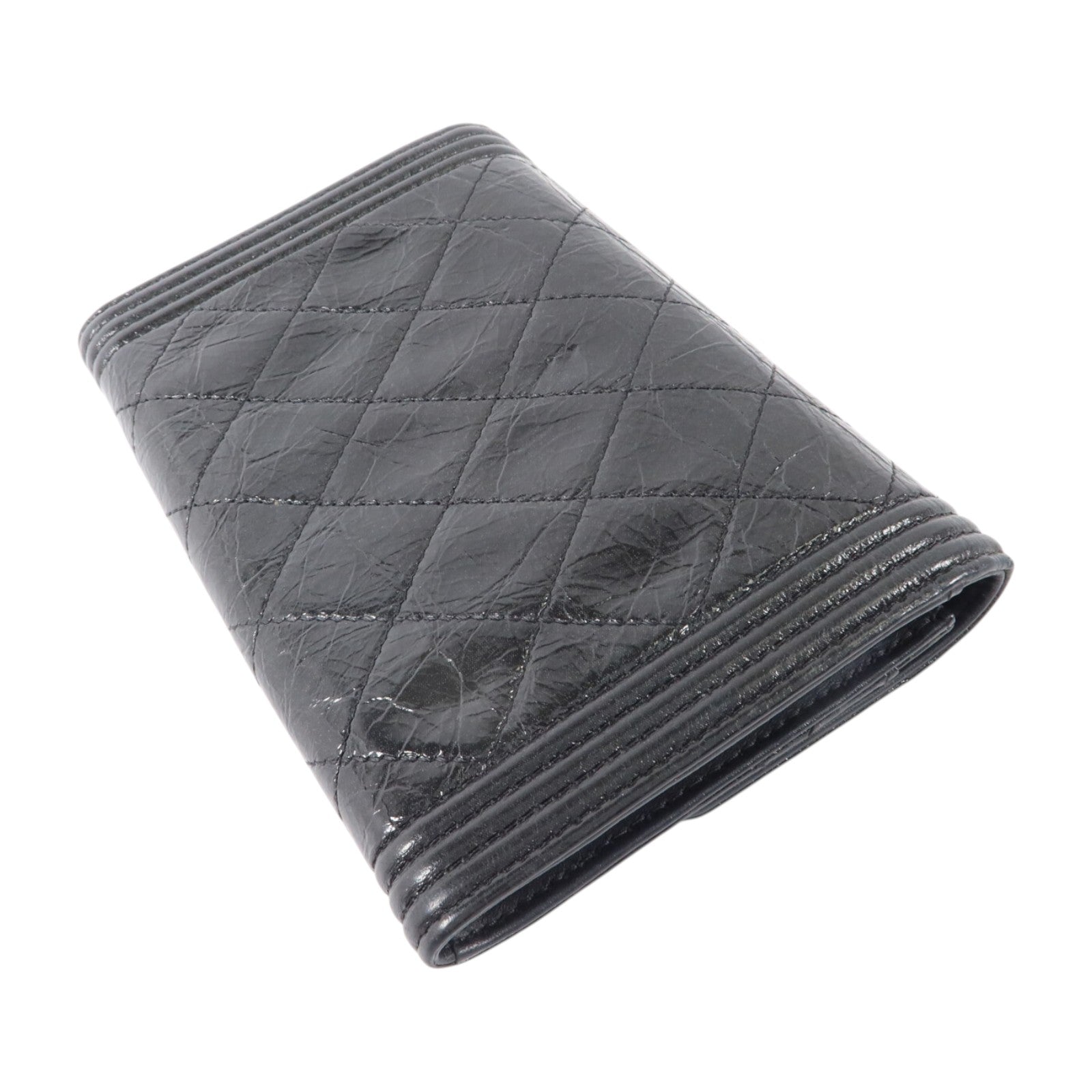 CHANEL 牛皮皮革Boy Chanel Small Flap Wallet錢包