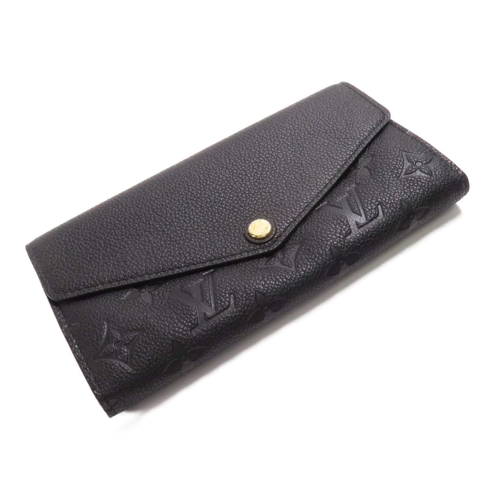 LOUIS VUITTON Monogram Empreinte Sarah Long Wallet金扣長錢包