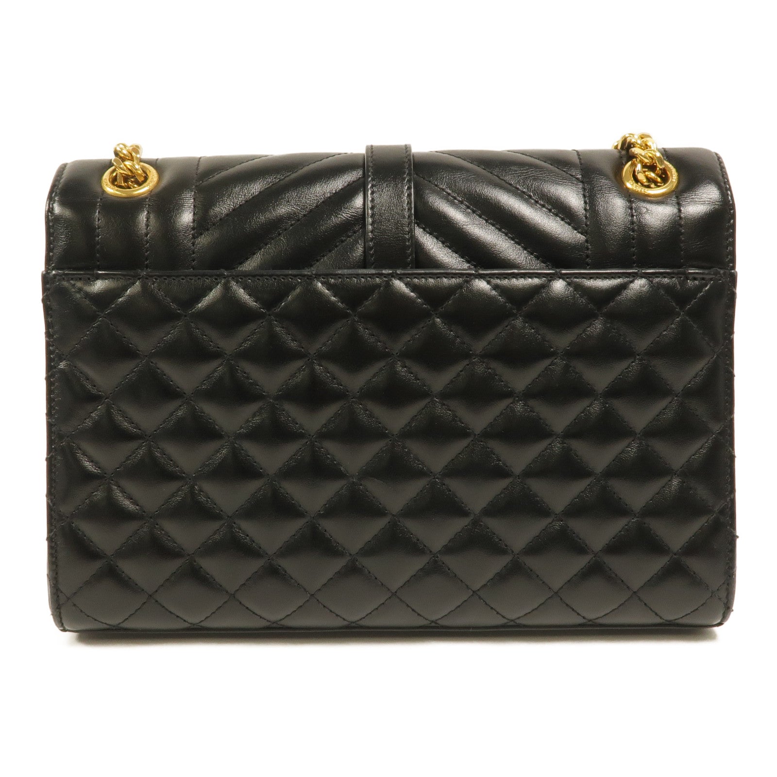 SAINT LAURENT 牛皮皮革Envelope Medium鏈帶肩背袋