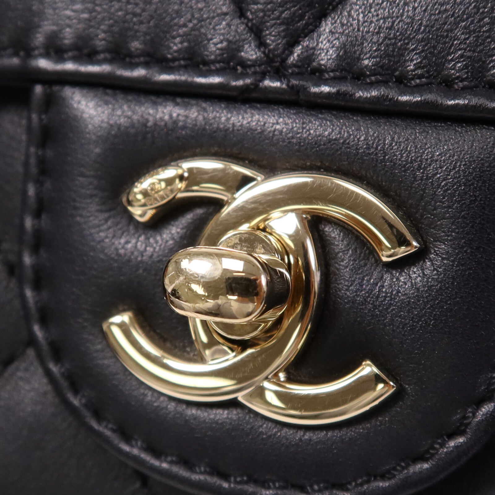 CHANEL 牛皮皮革2 Way Shoulder Bag金扣鏈帶肩背袋