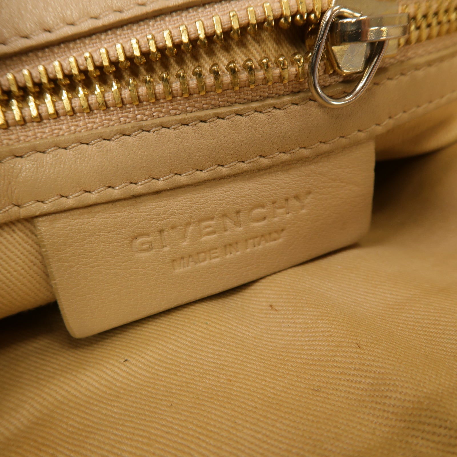 GIVENCHY 牛皮皮革Pandora金扣手挽肩背兩用袋棕色