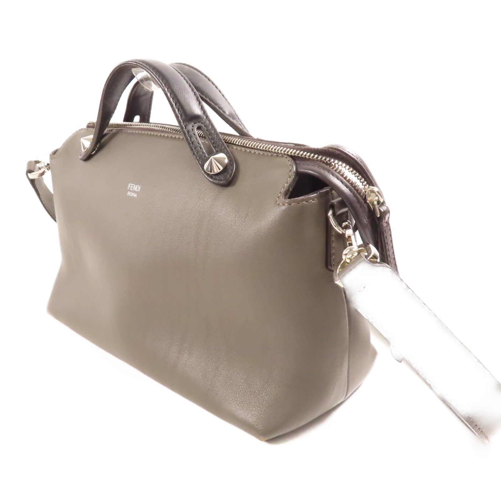 FENDI【激減優惠】 牛皮皮革By The Way銀扣手挽肩背兩用袋