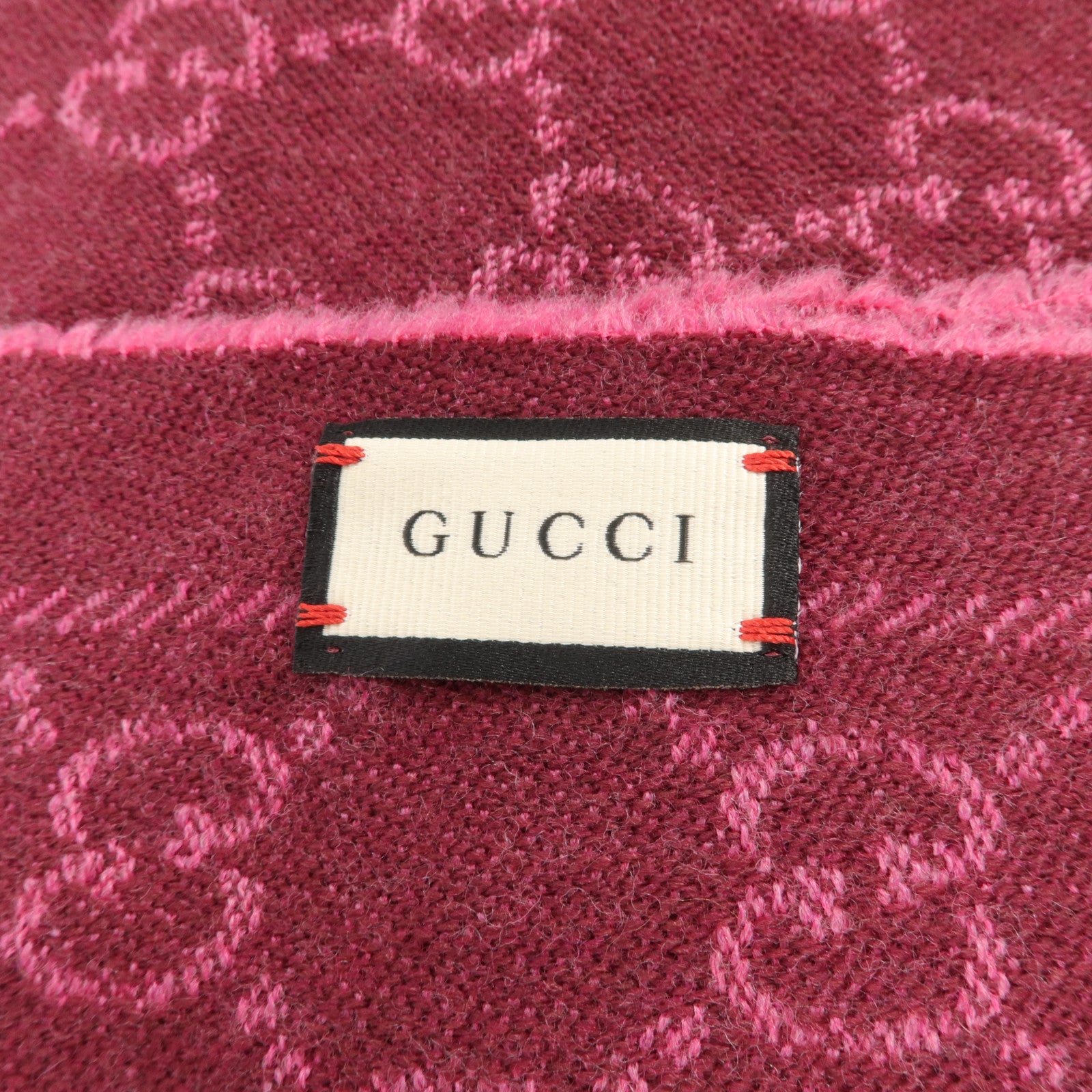 GUCCI 羊毛Scarf 180cmx48cm頸巾