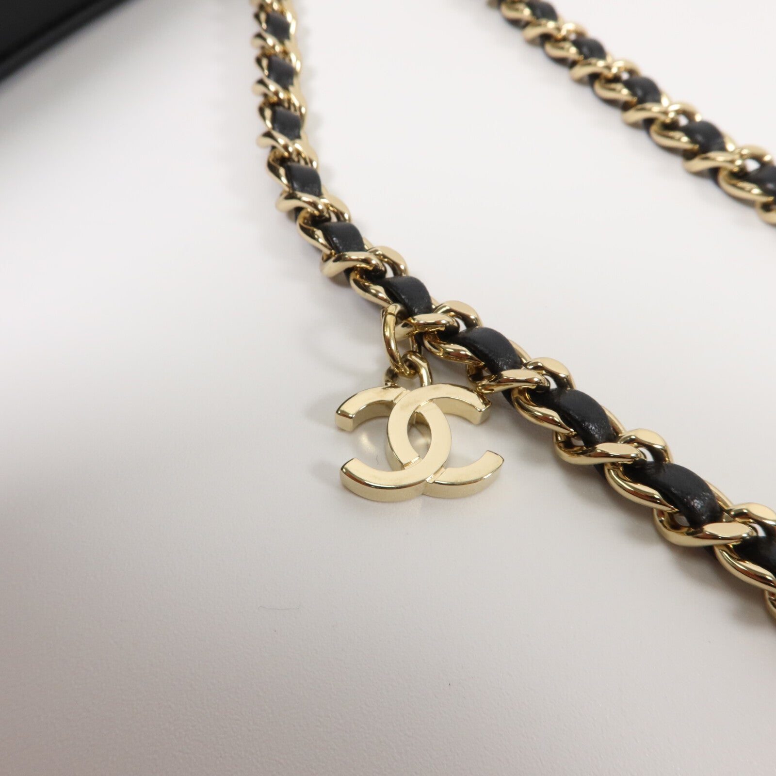 CHANEL 羊皮皮革CoCo Mark Mania鏈帶肩背袋