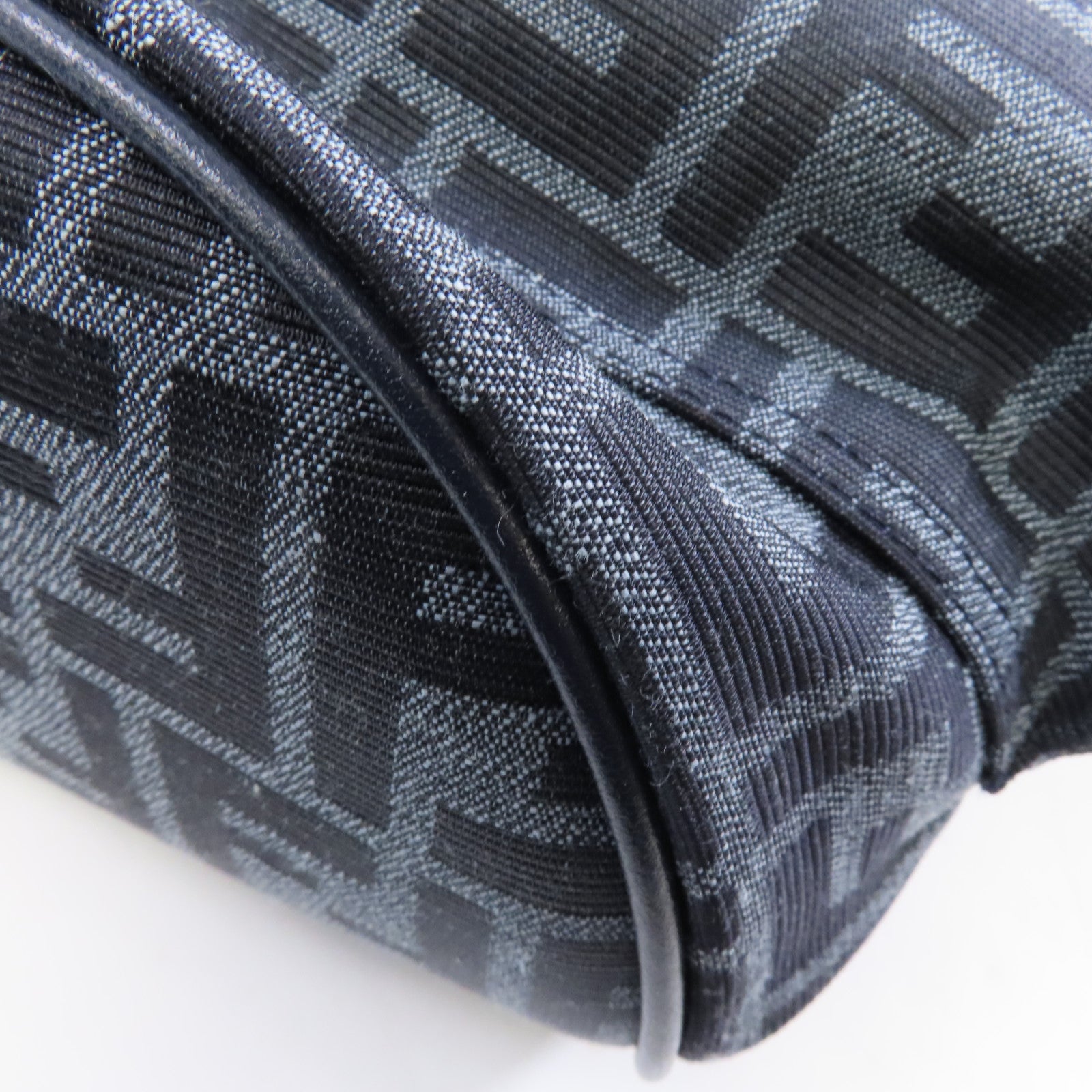 FENDI 帆布Backpack銀扣背包藍色
