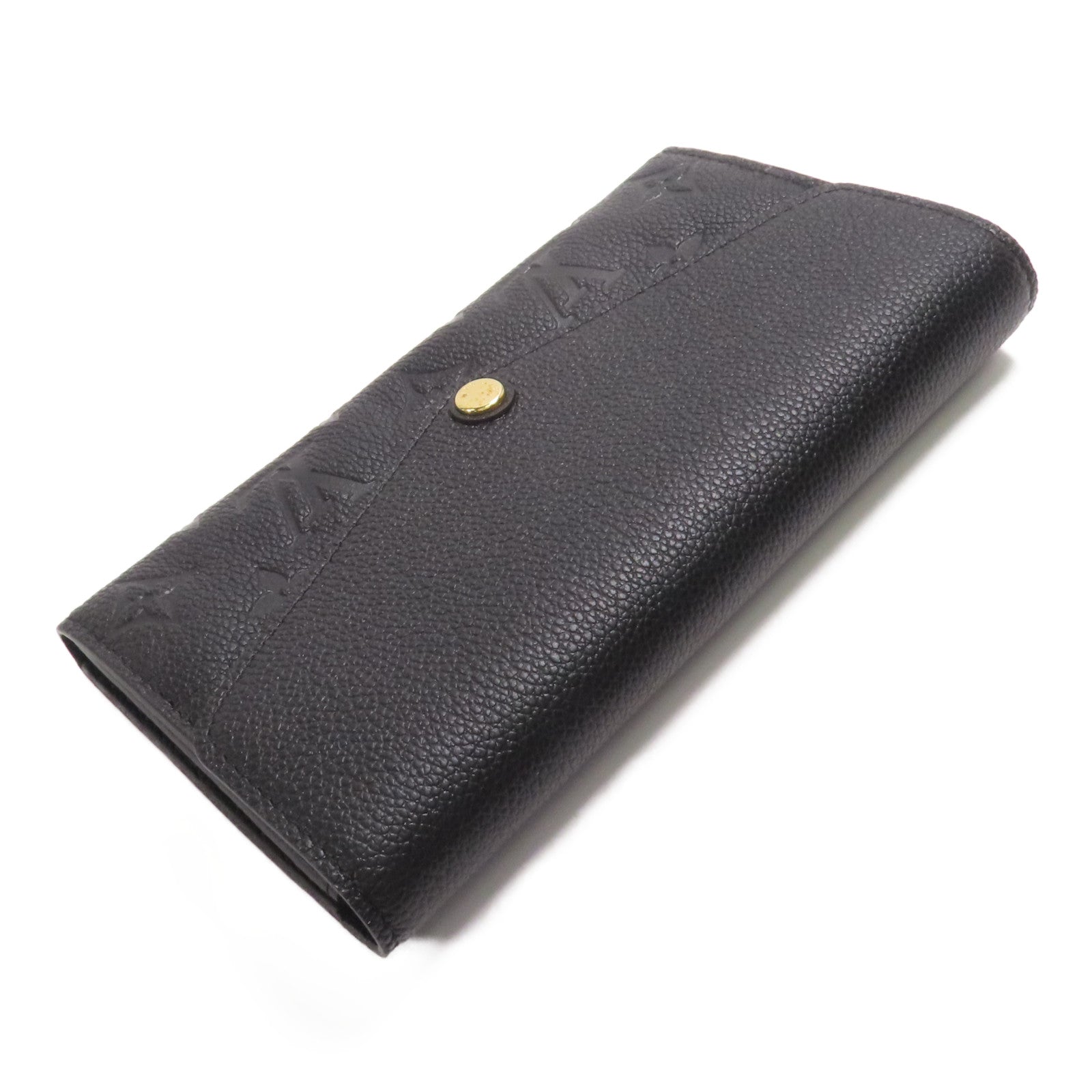 LOUIS VUITTON Monogram Empreinte Sarah Long Wallet金扣長錢包