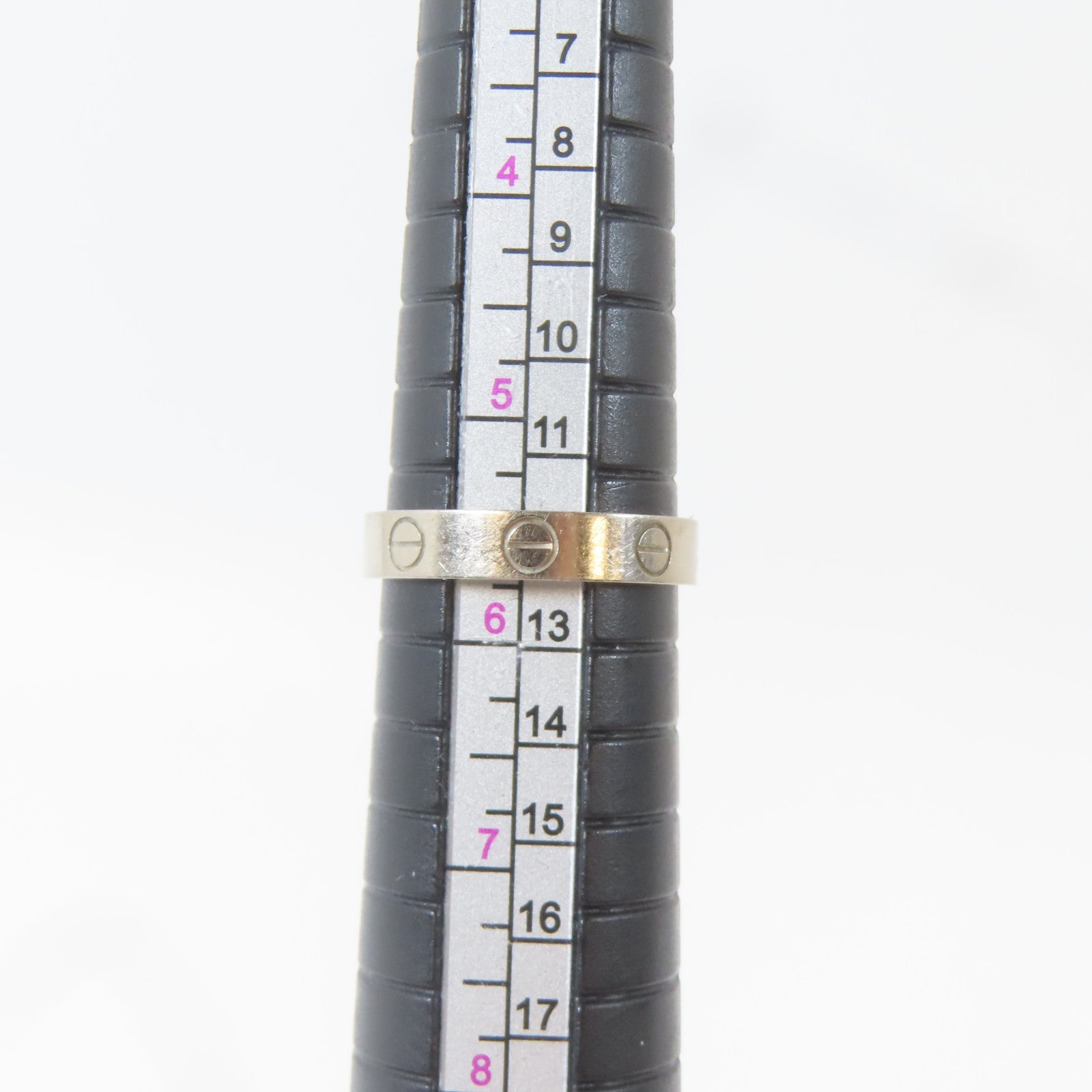 CARTIER 18K白金Love Ring戒指Cartier#51/US#5.5