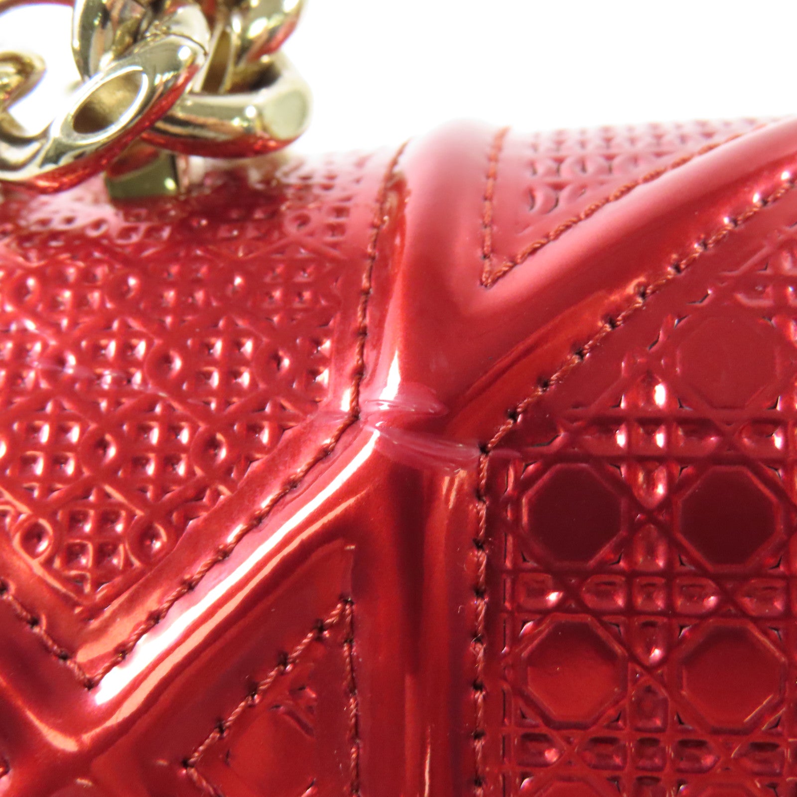 Dior 牛皮皮革Diorama金扣鏈帶肩背袋