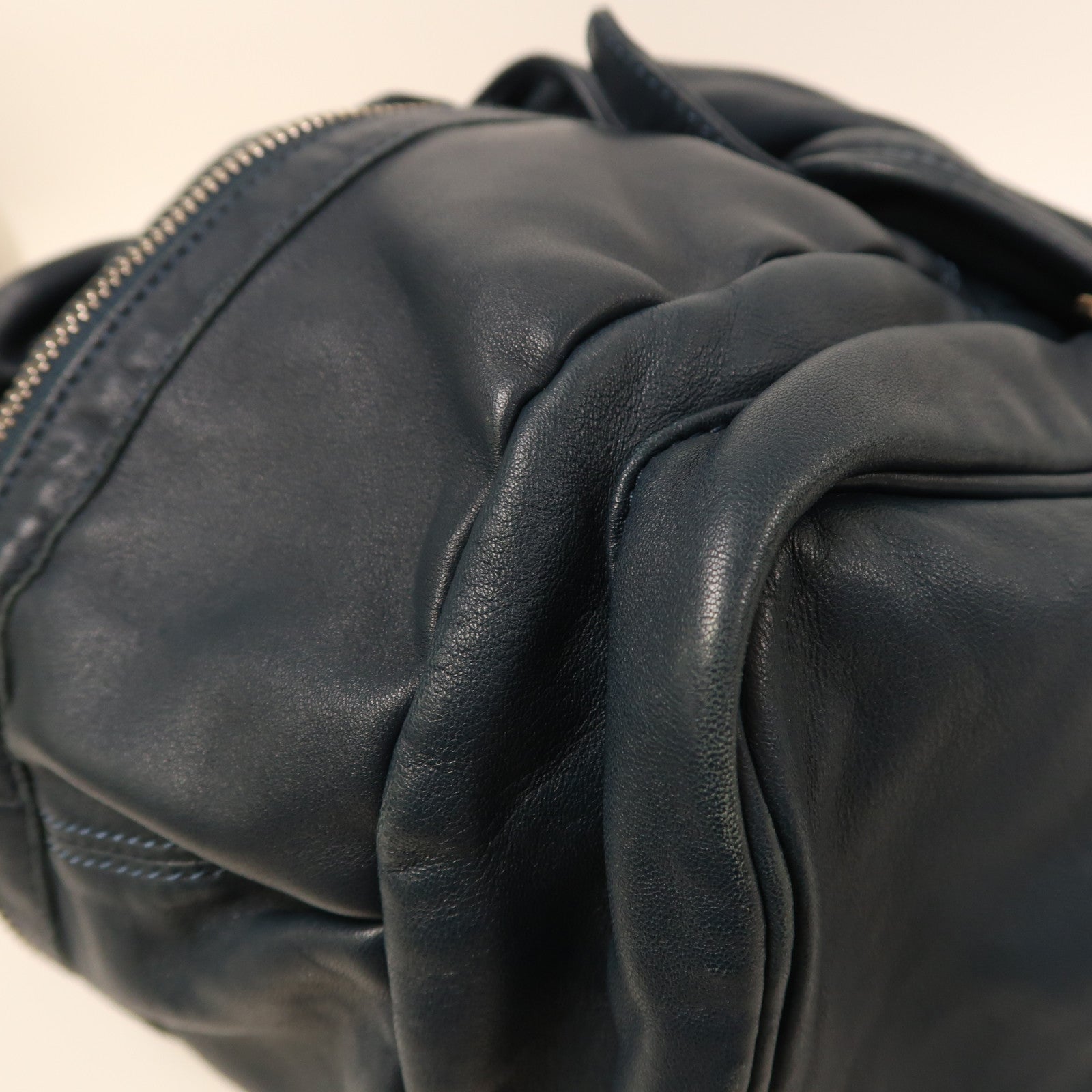 T by ALEXANDER WANG 羊皮皮革Alexander Wang Backpack銀扣背包藍色