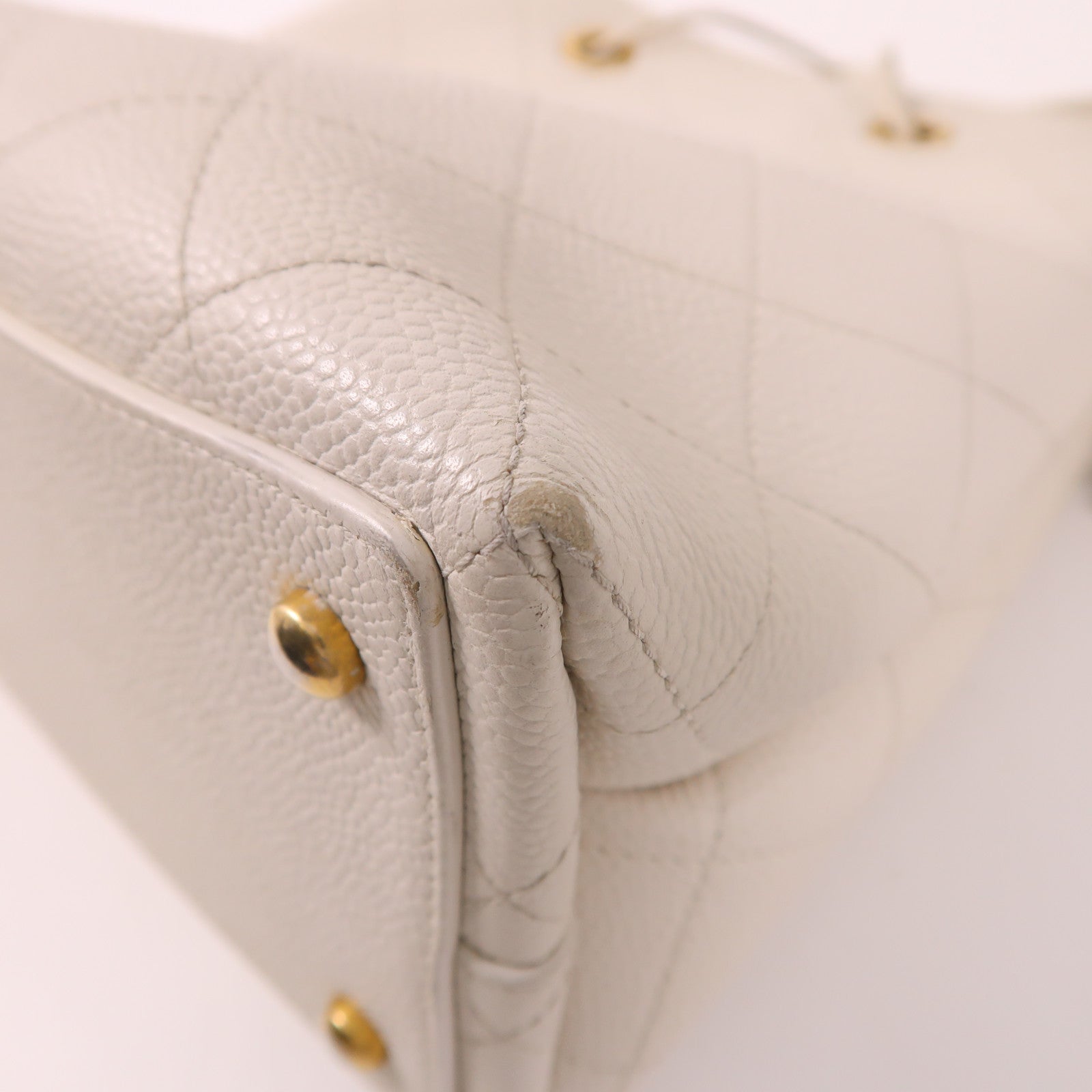 CHANEL 牛皮皮革2 Way Shoulder Bag金扣手挽肩背兩用袋