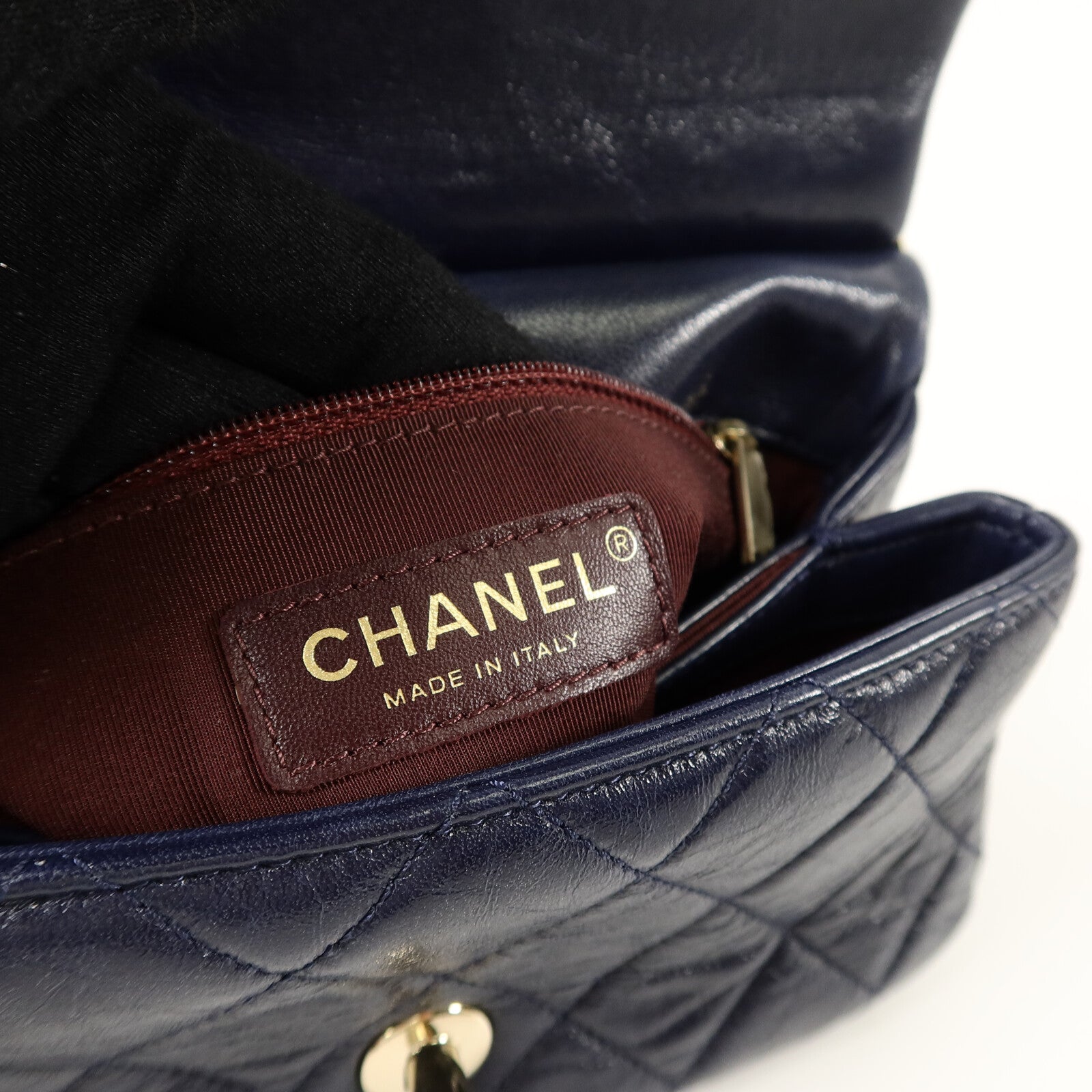 CHANEL Python/羊皮皮革Classic Frame Flap Bag鏈帶肩背袋