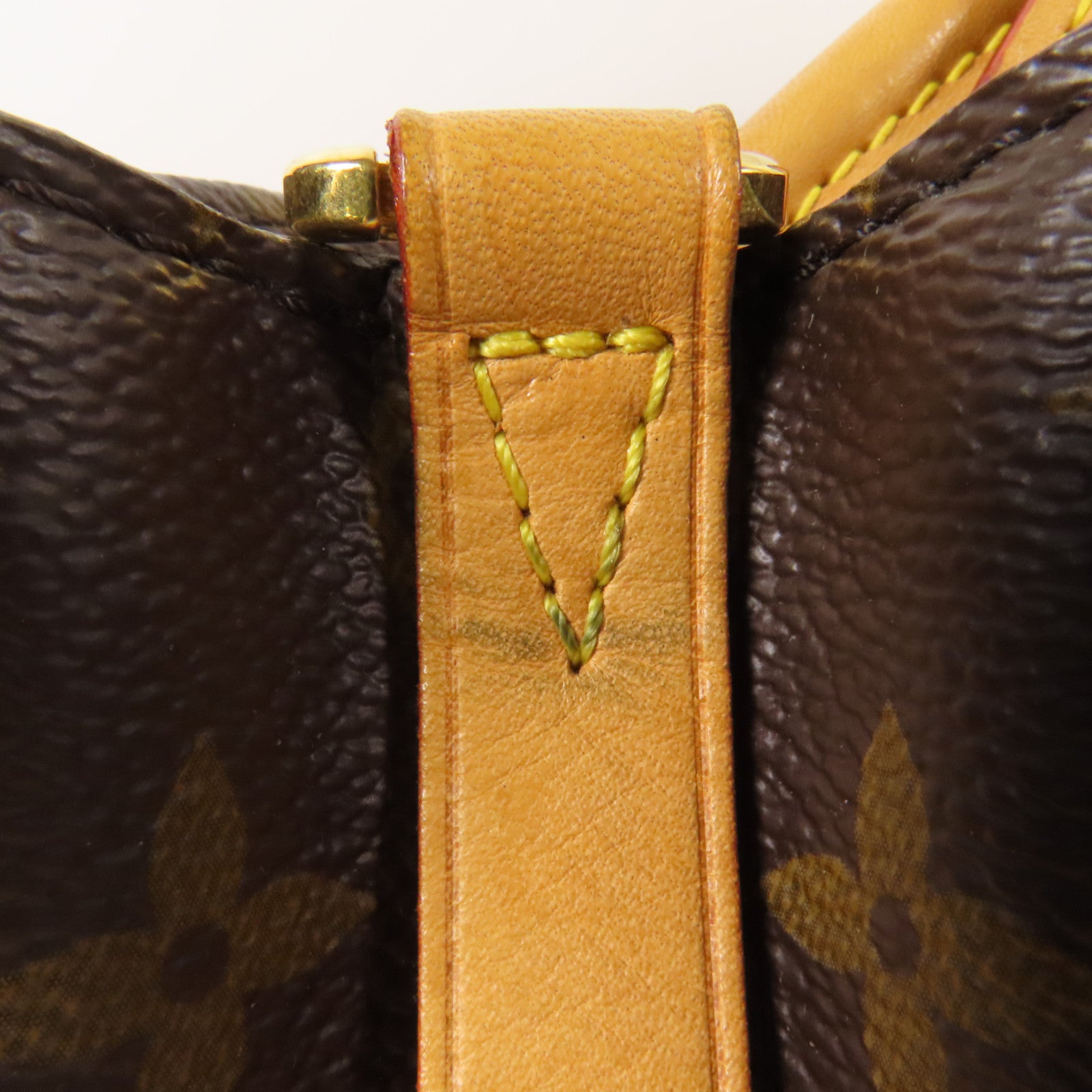 LOUIS VUITTON Monogram Montaigne BB金扣手挽肩背兩用袋棕色