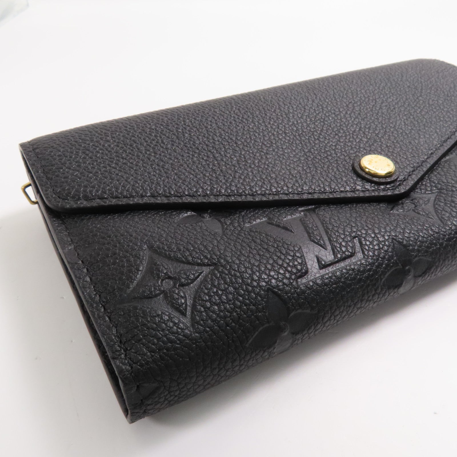LOUIS VUITTON Monogram Empreinte Sarah Long Wallet金扣長錢包