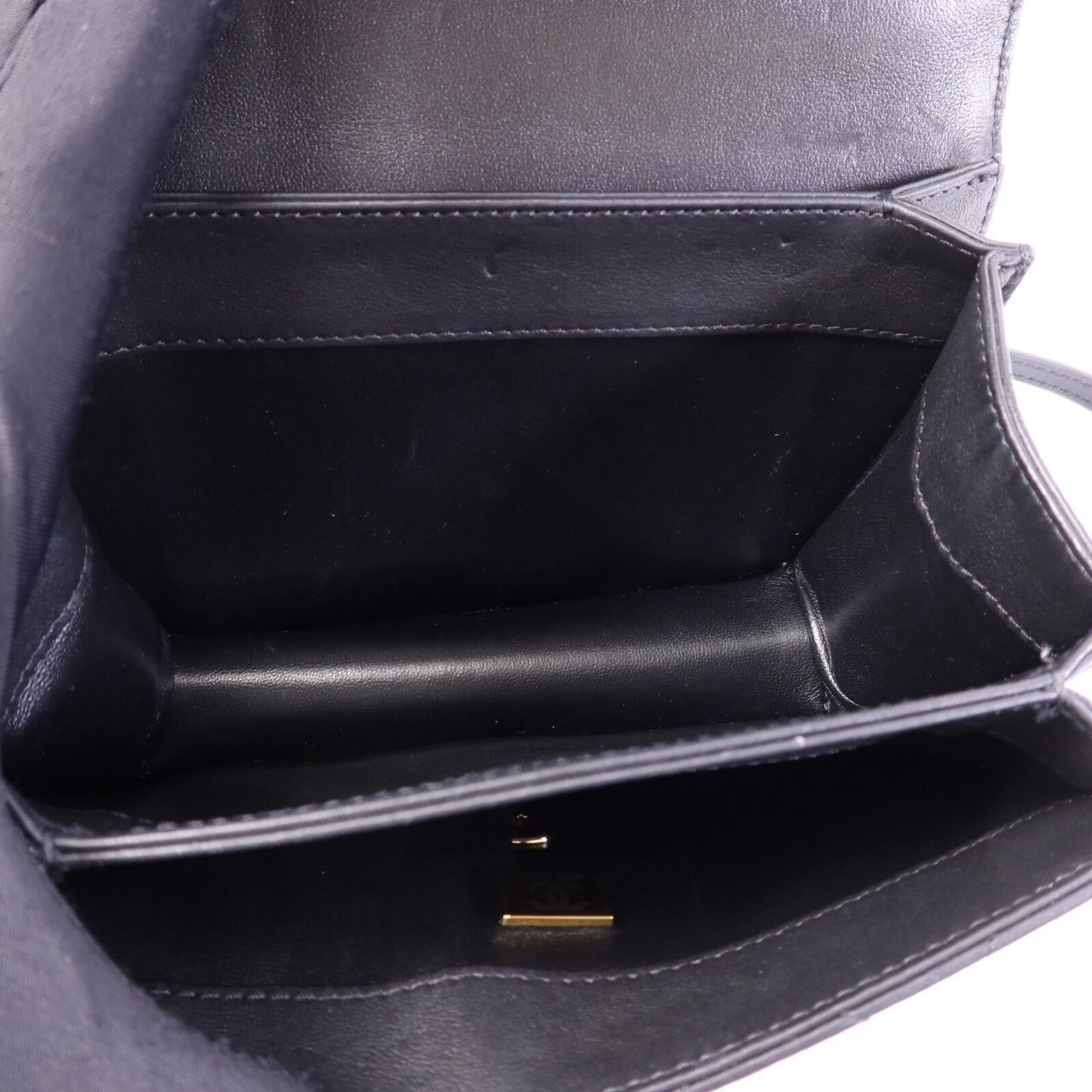CHANEL 牛皮皮革2 Way Shoulder Bag金扣鏈帶肩背袋