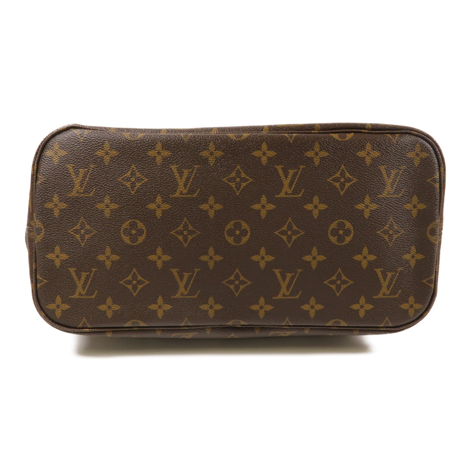 LOUIS VUITTON Monogram Neverfull MM金扣手挽袋