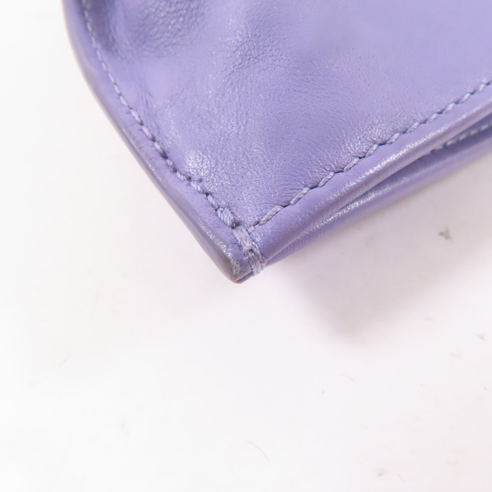 BOTTEGA VENETA 牛皮皮革Twist Mini銀扣手挽袋紫色