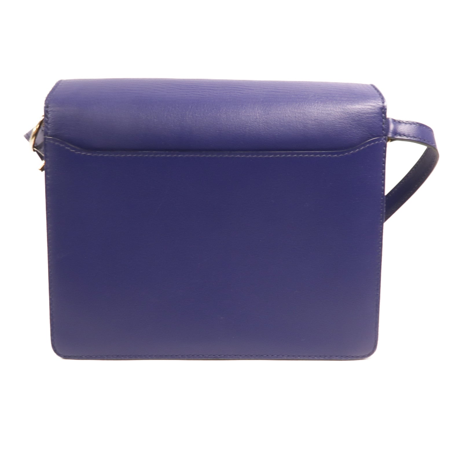 HERMES Evercolor皮革Roulis 23金扣肩背袋Bleu Electrique