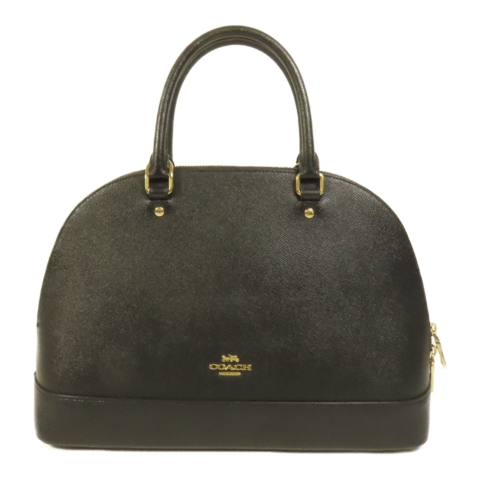 COACH 牛皮皮革Handbag金扣手挽袋