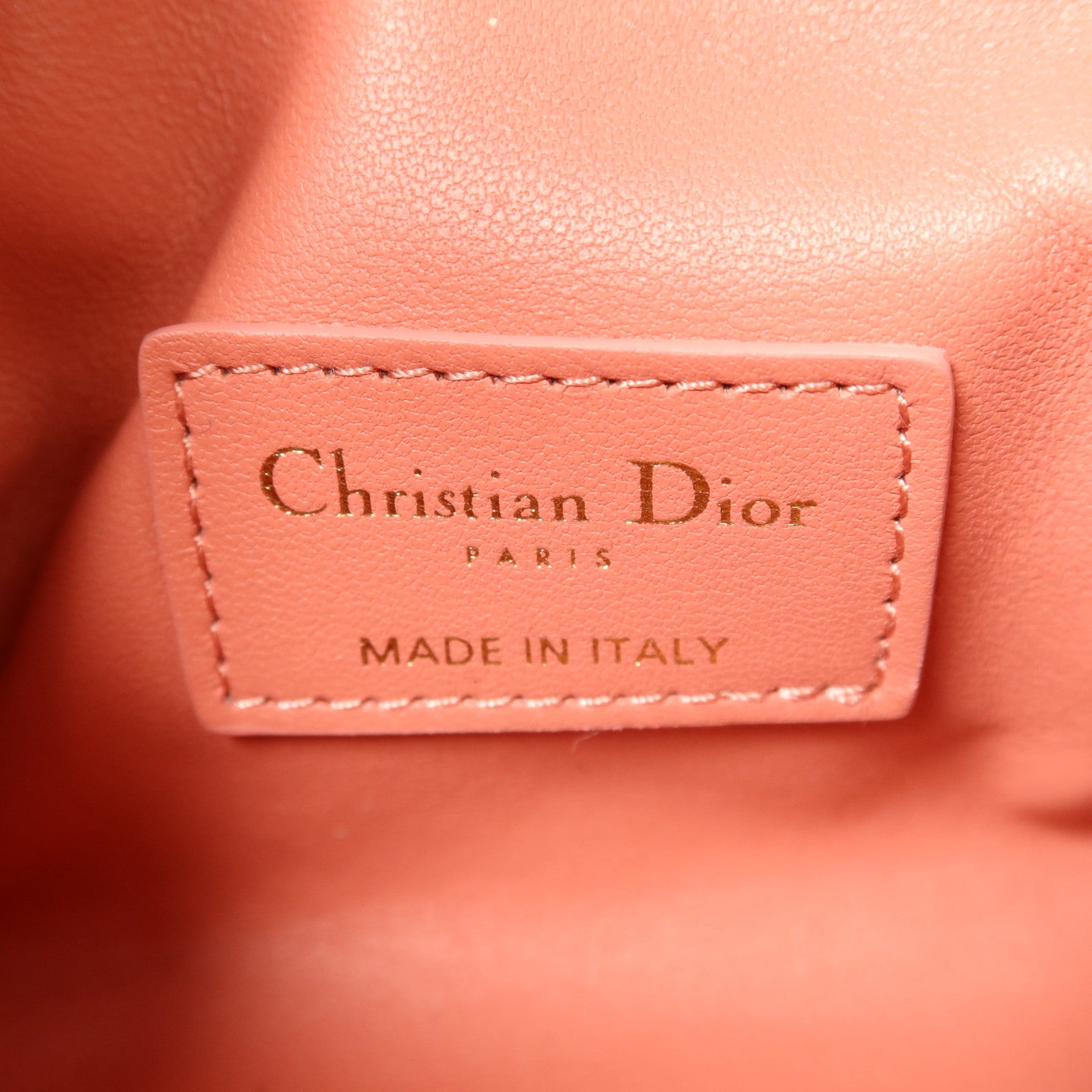 Dior 羊皮皮革Travel Nomad Pouch Small金扣手挽袋