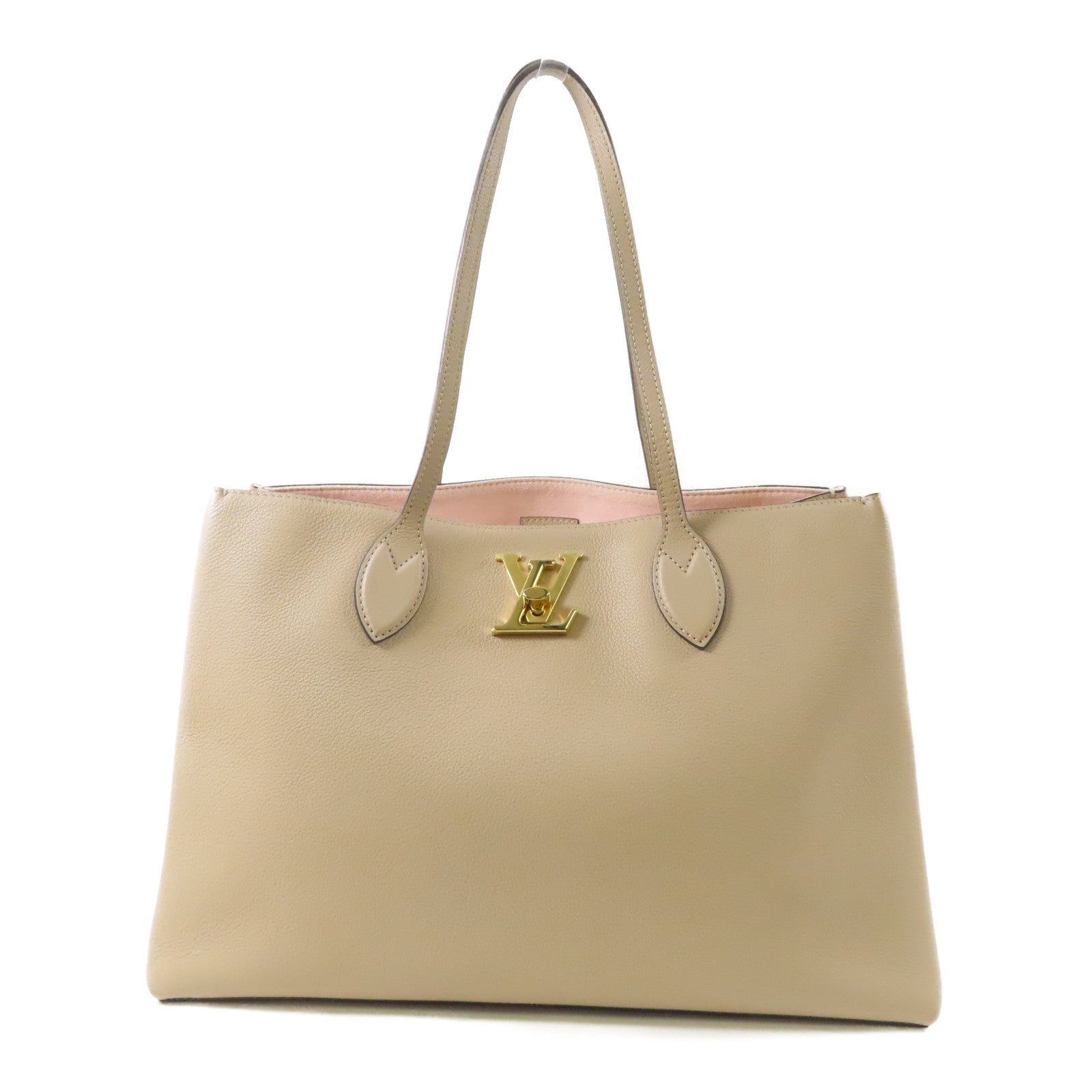 LOUIS VUITTON 牛皮皮革Lockme Shopper Tote金扣肩背袋