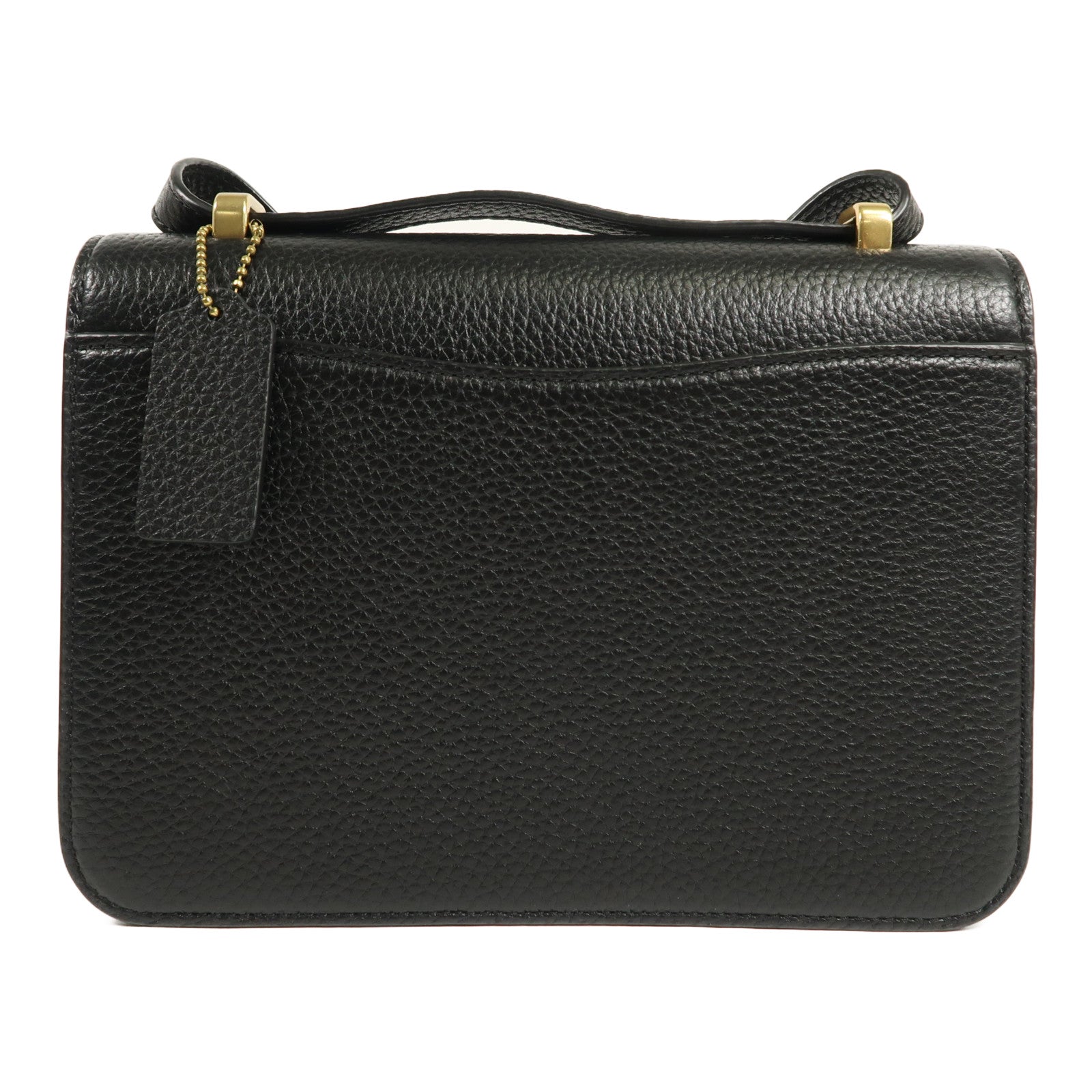 COACH 牛皮皮革Shoulder Bag金扣肩背袋
